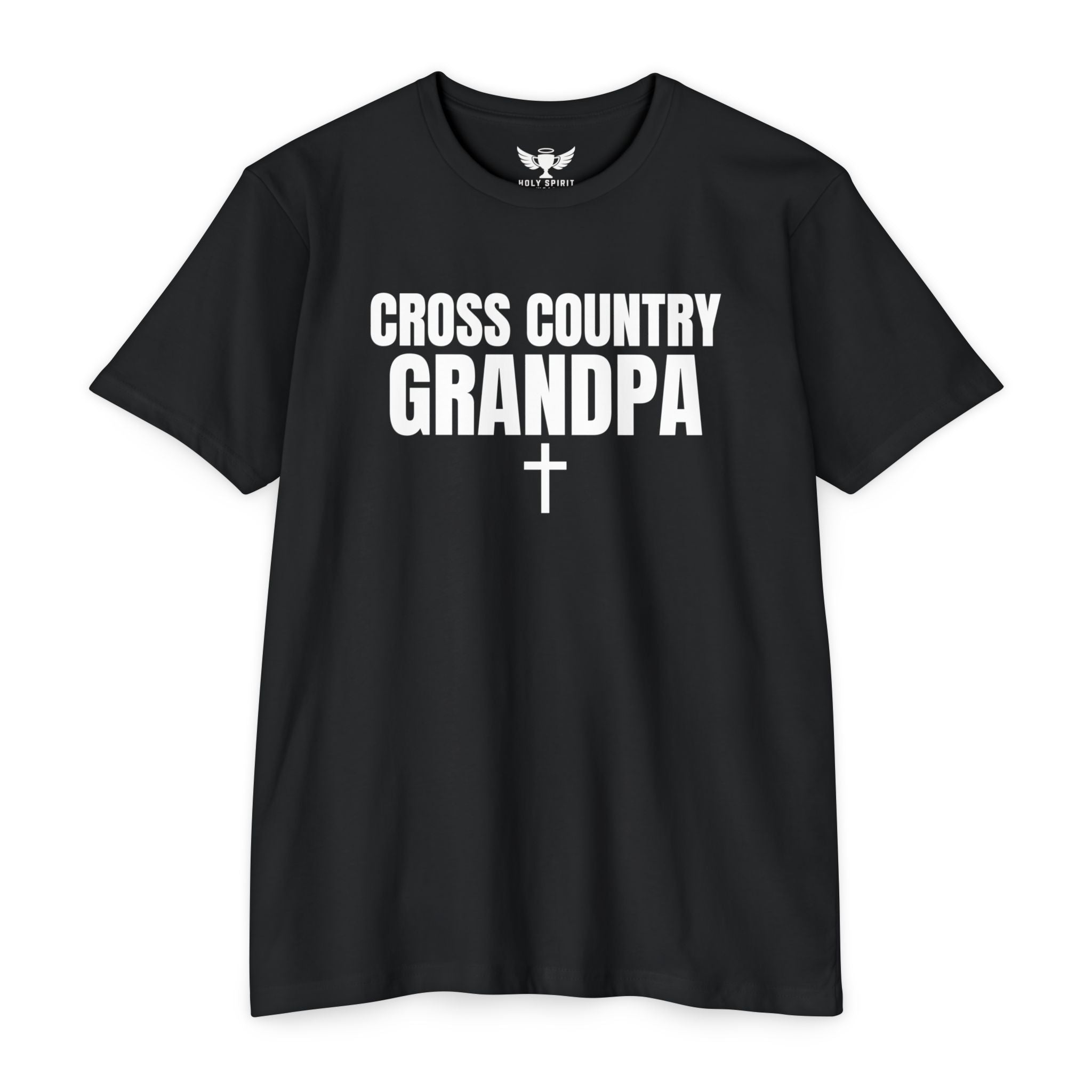 Cross Country Grandpa T-Shirt — Personalized Back Number & Name