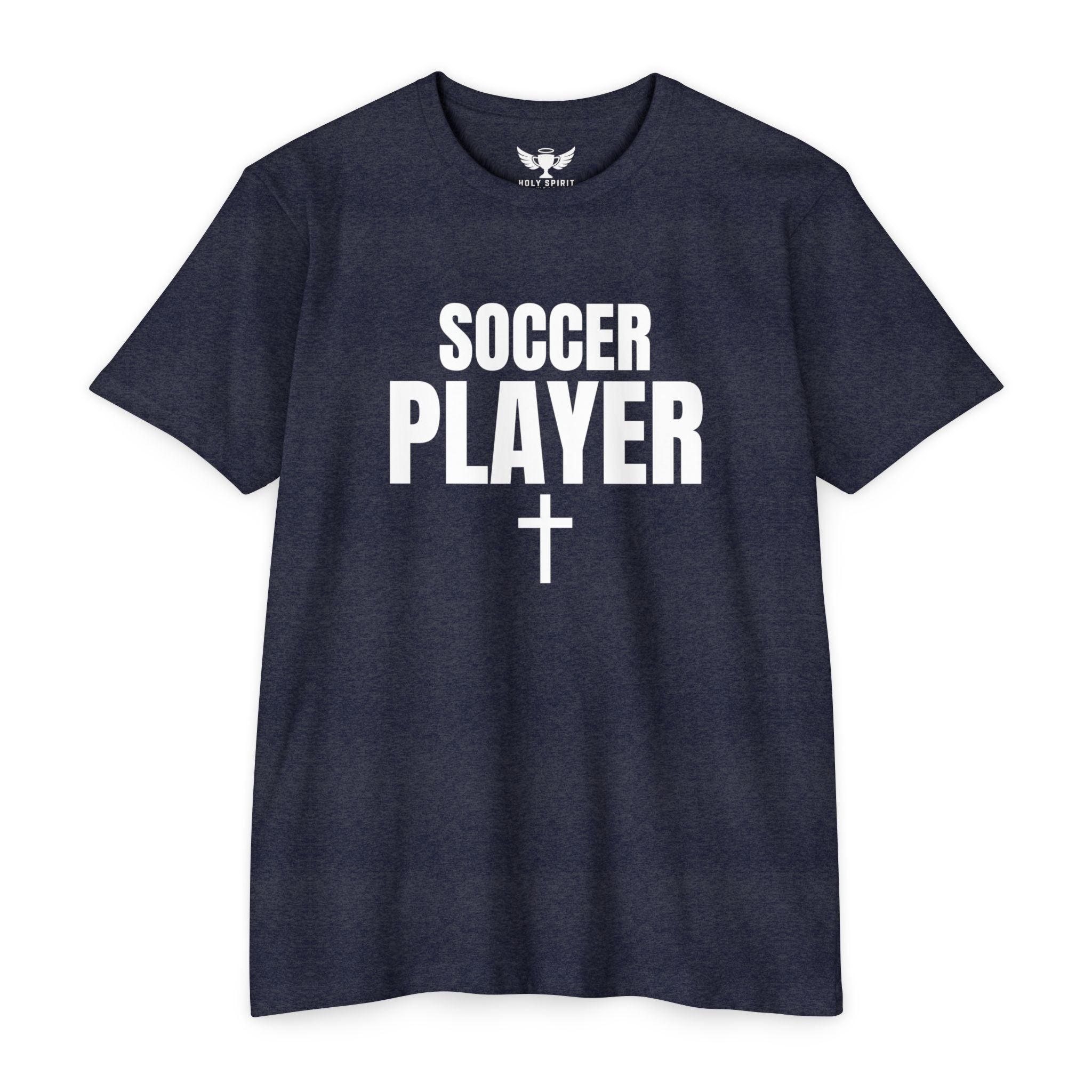 Soccer Player T-Shirt — Custom Name & Number Sports Tee
