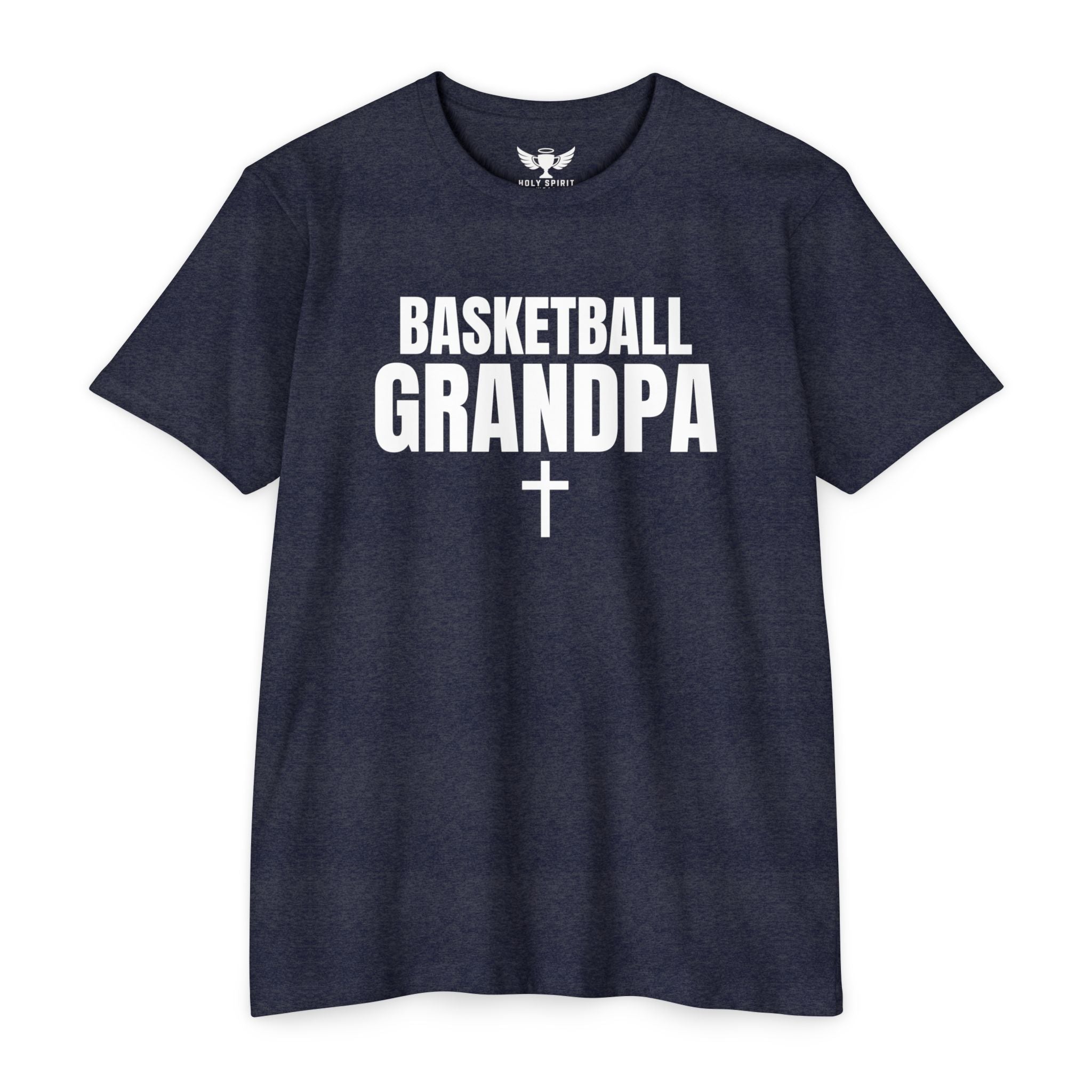 Basketball Grandpa T-Shirt — Custom Back Name & Number