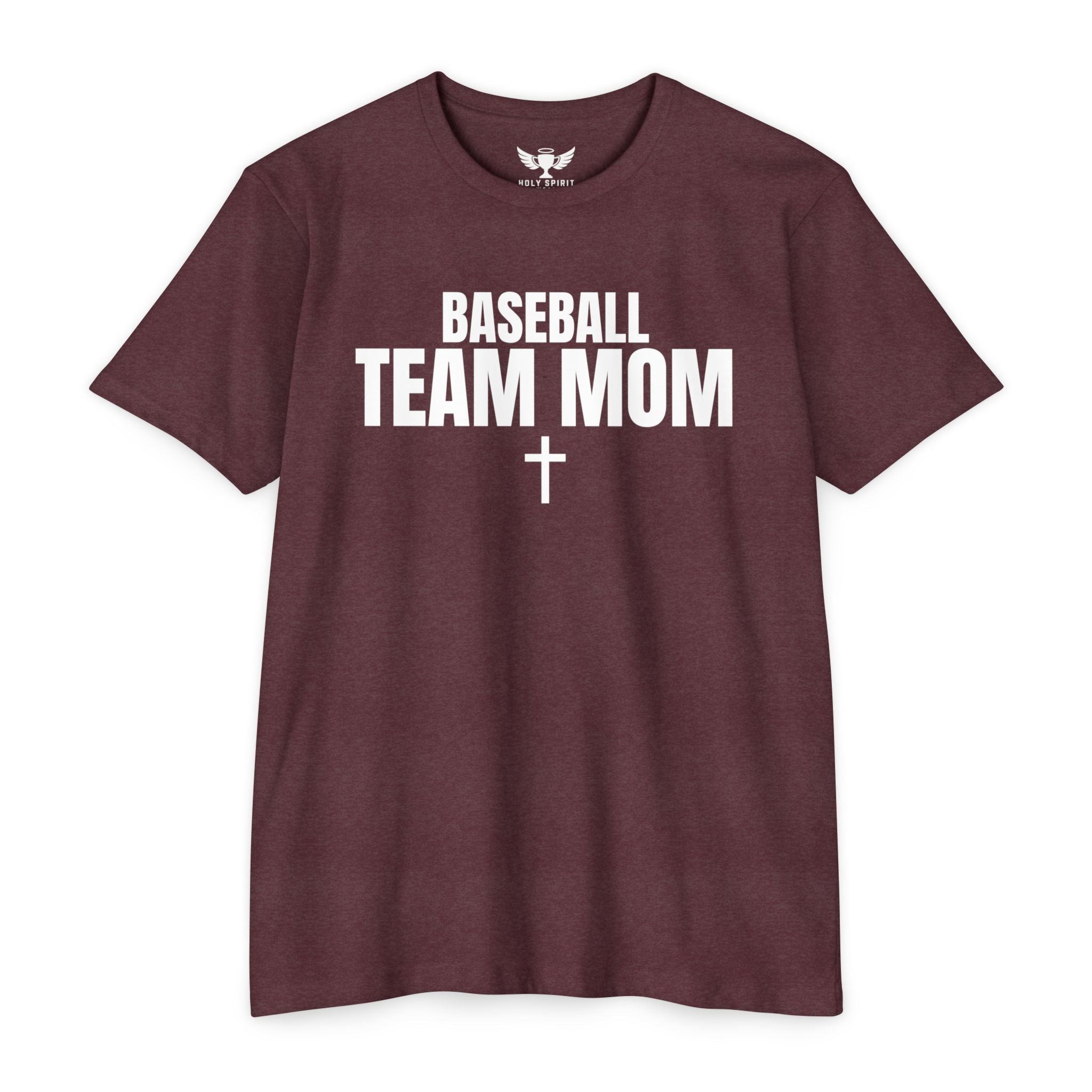Baseball Team Mom T-Shirt — Custom Back Name & Number