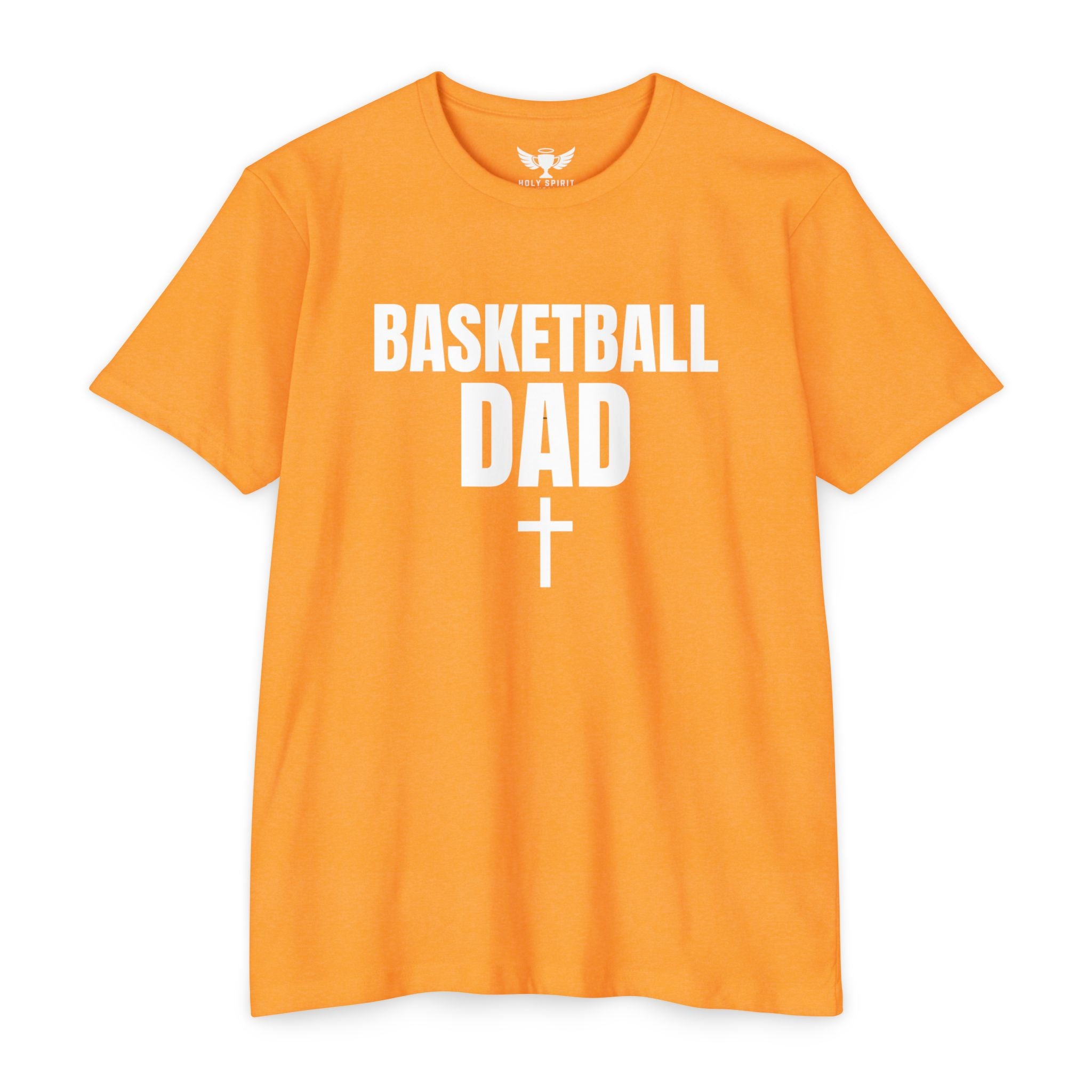 Basketball Dad T-Shirt with Cross — Custom Name & Number
