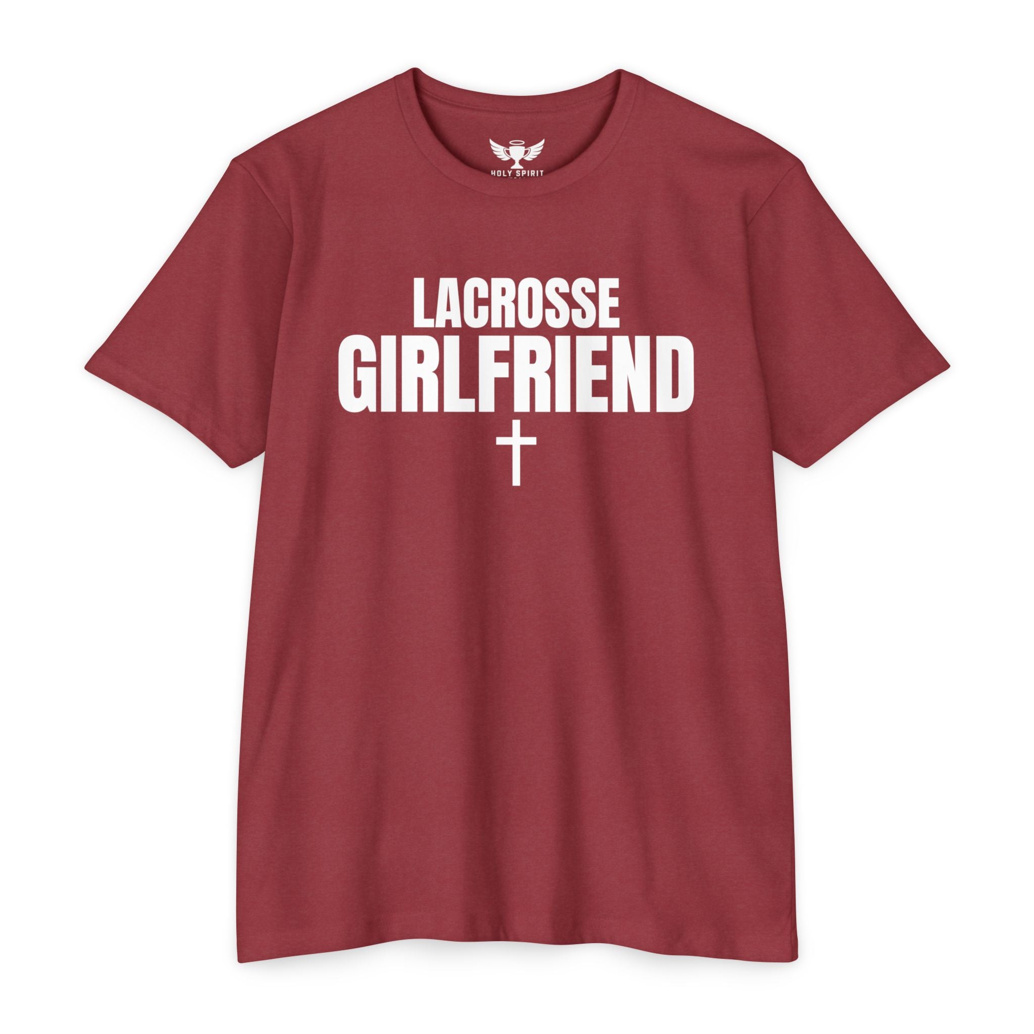 Lacrosse Girlfriend T-Shirt — Custom Name & Number Sports Tee