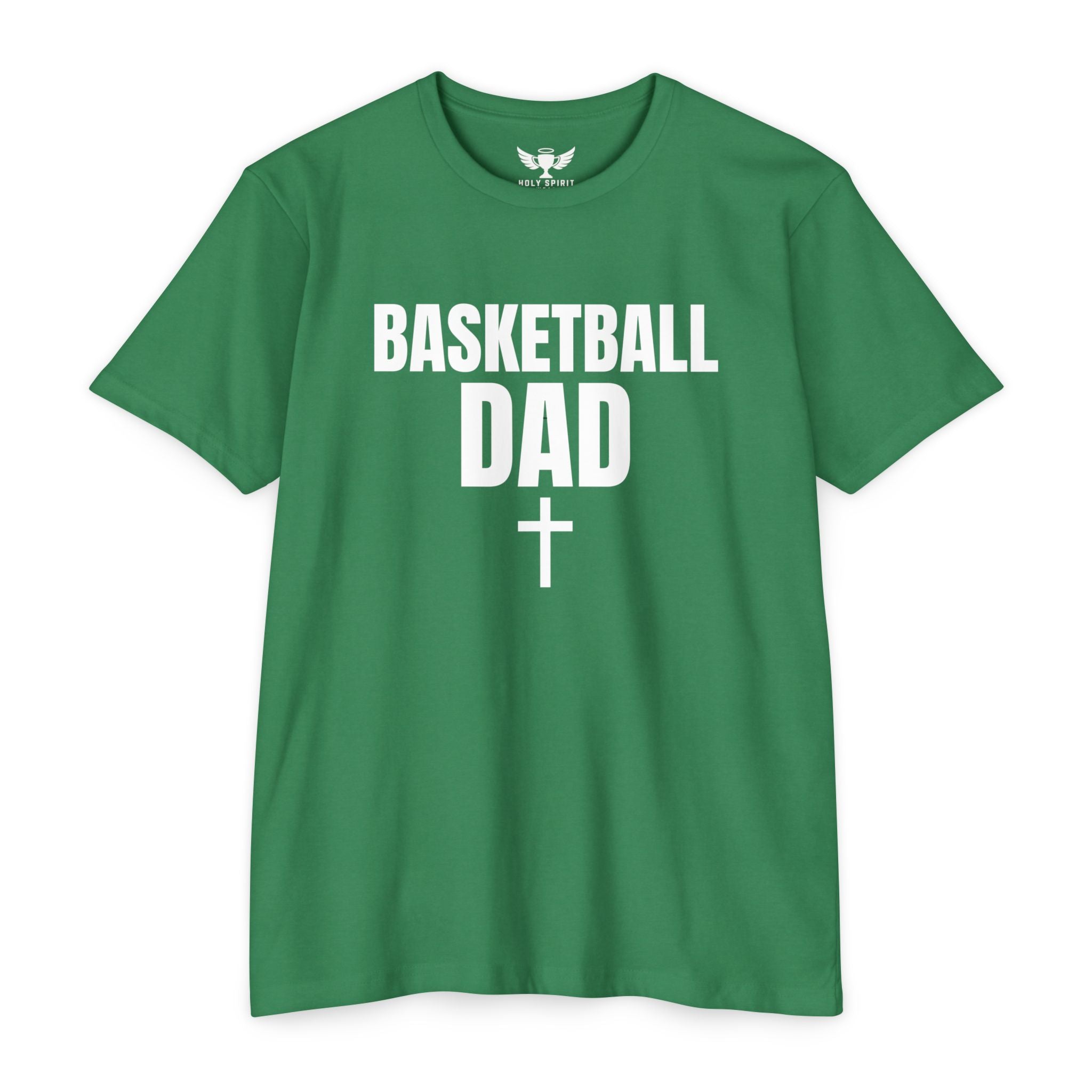 Basketball Dad T-Shirt with Cross — Custom Name & Number