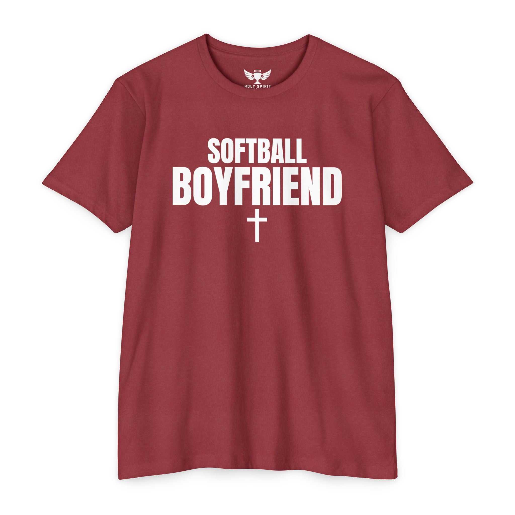 Softball Boyfriend T-Shirt — Custom Back Name & Number