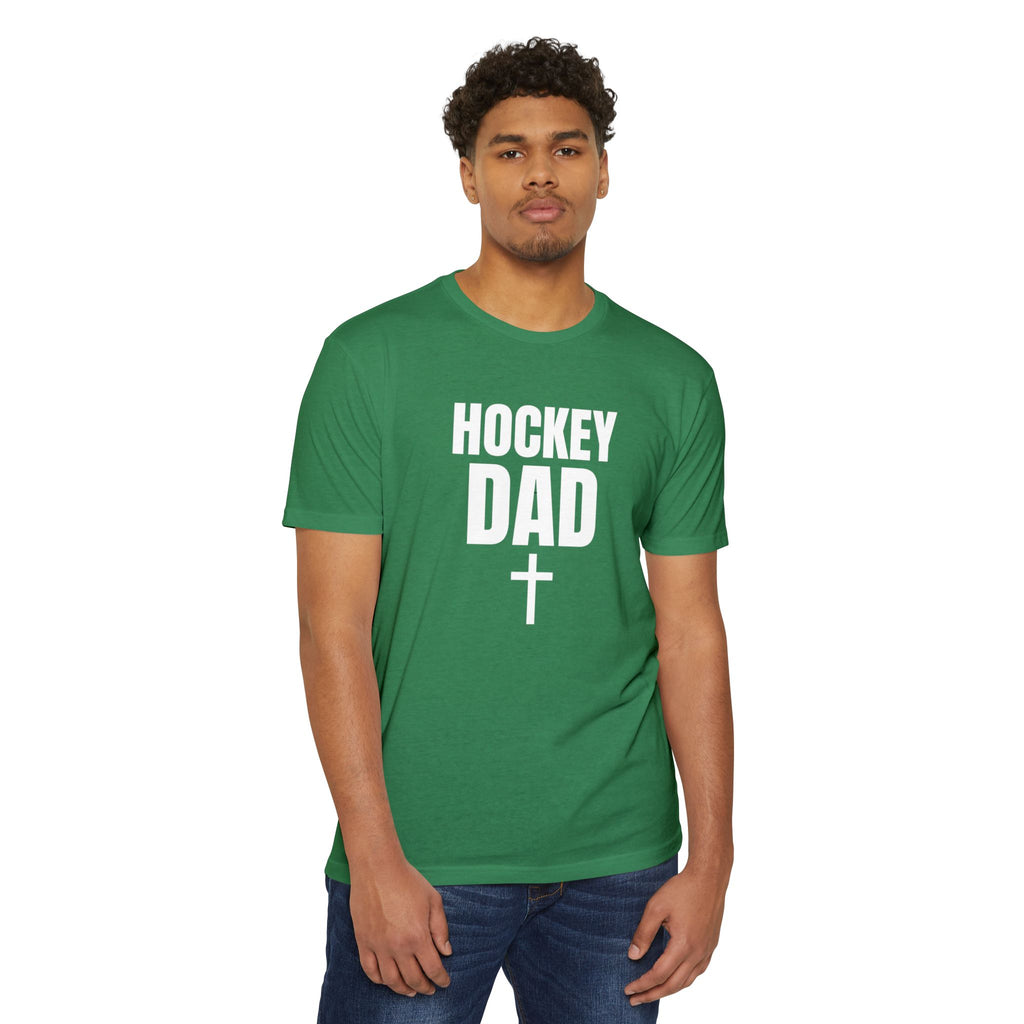 Hockey Dad T-Shirt — Custom Name & Number Sports Tee