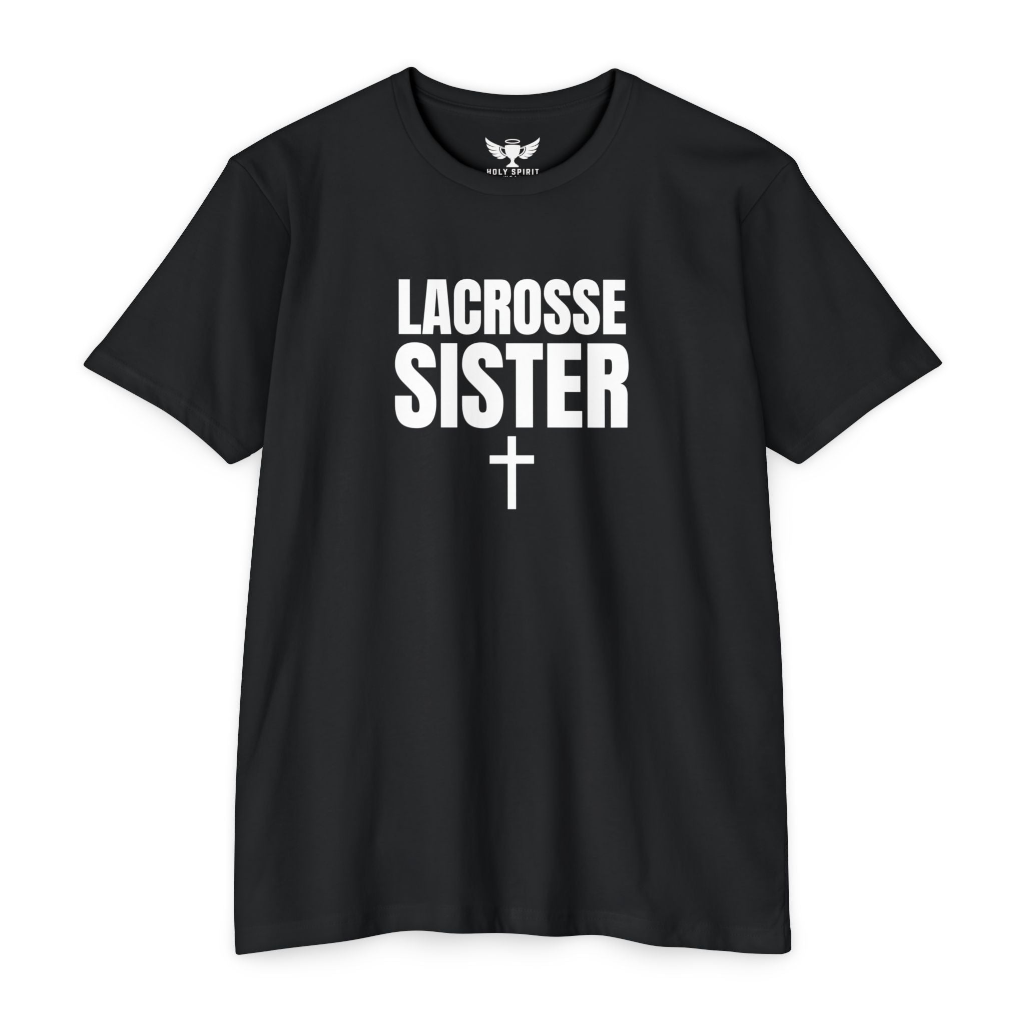 Lacrosse Sister T-Shirt – Custom Name & Number Sports Tee