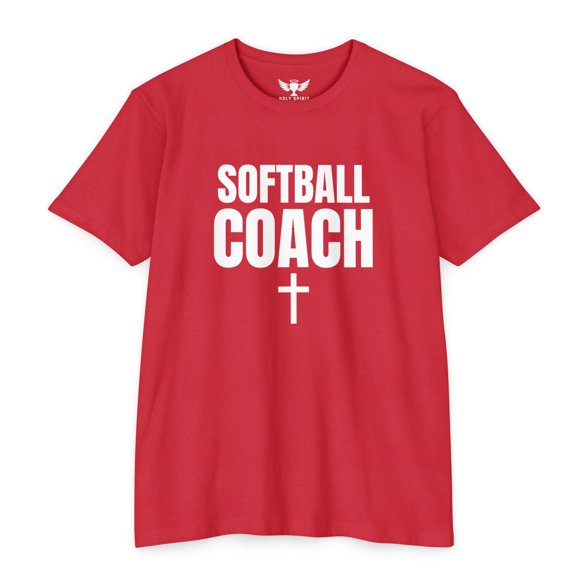 Softball Coach T-Shirt – Custom Back Name & Number