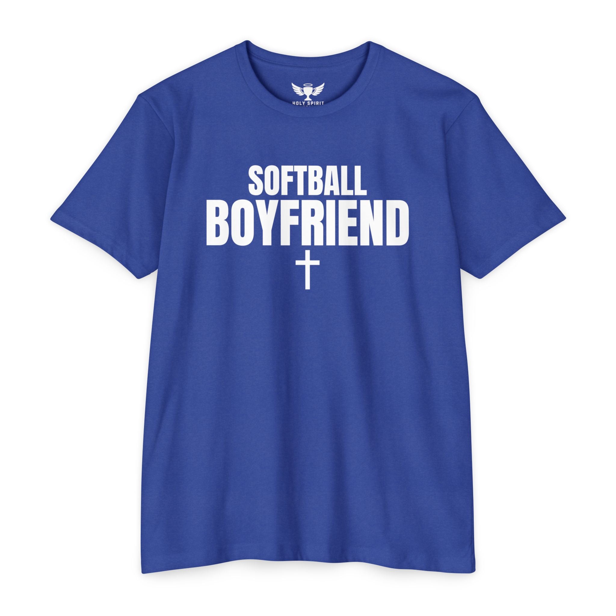 Softball Boyfriend T-Shirt — Custom Back Name & Number