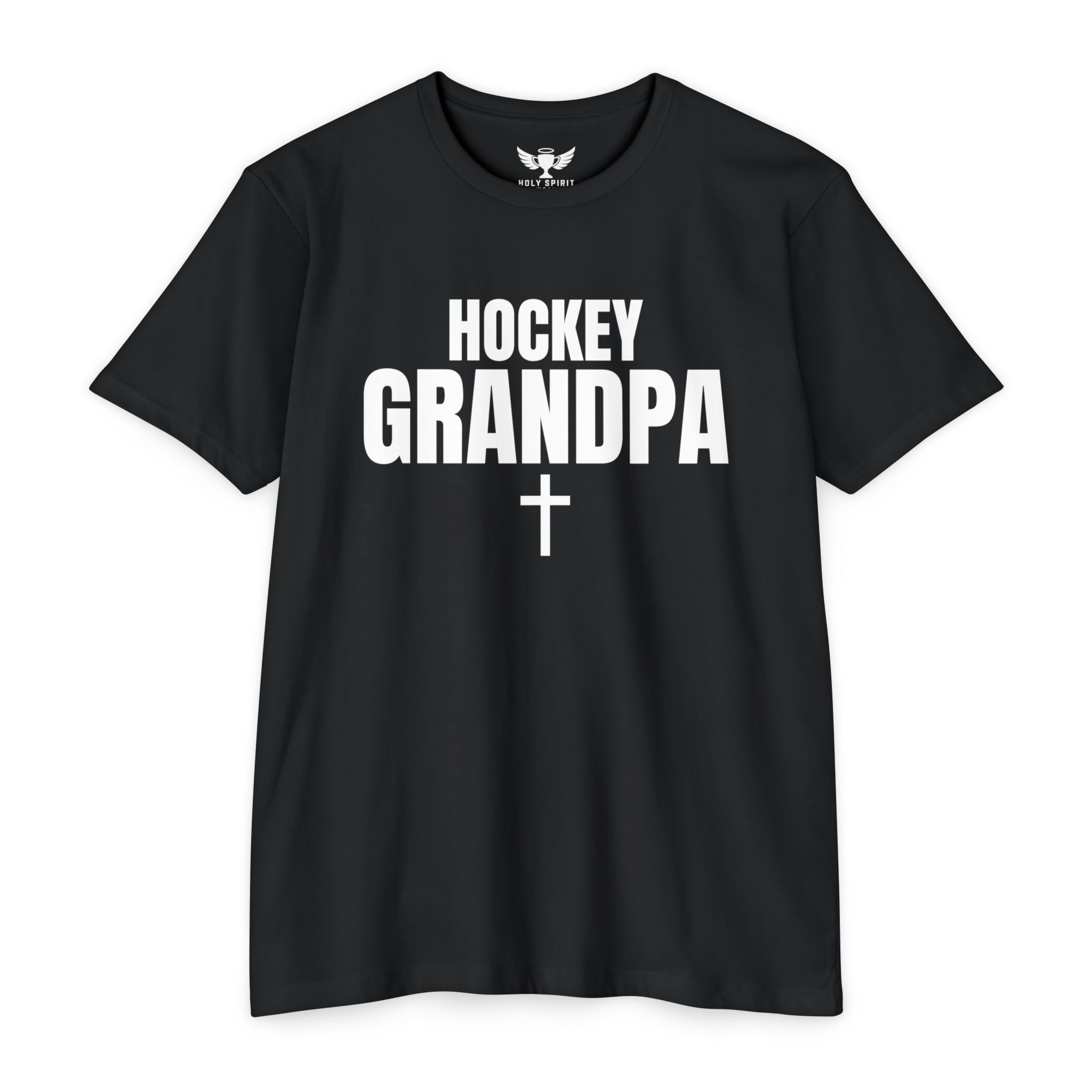 Hockey Grandpa T-Shirt — Custom Name & Number Sports Tee