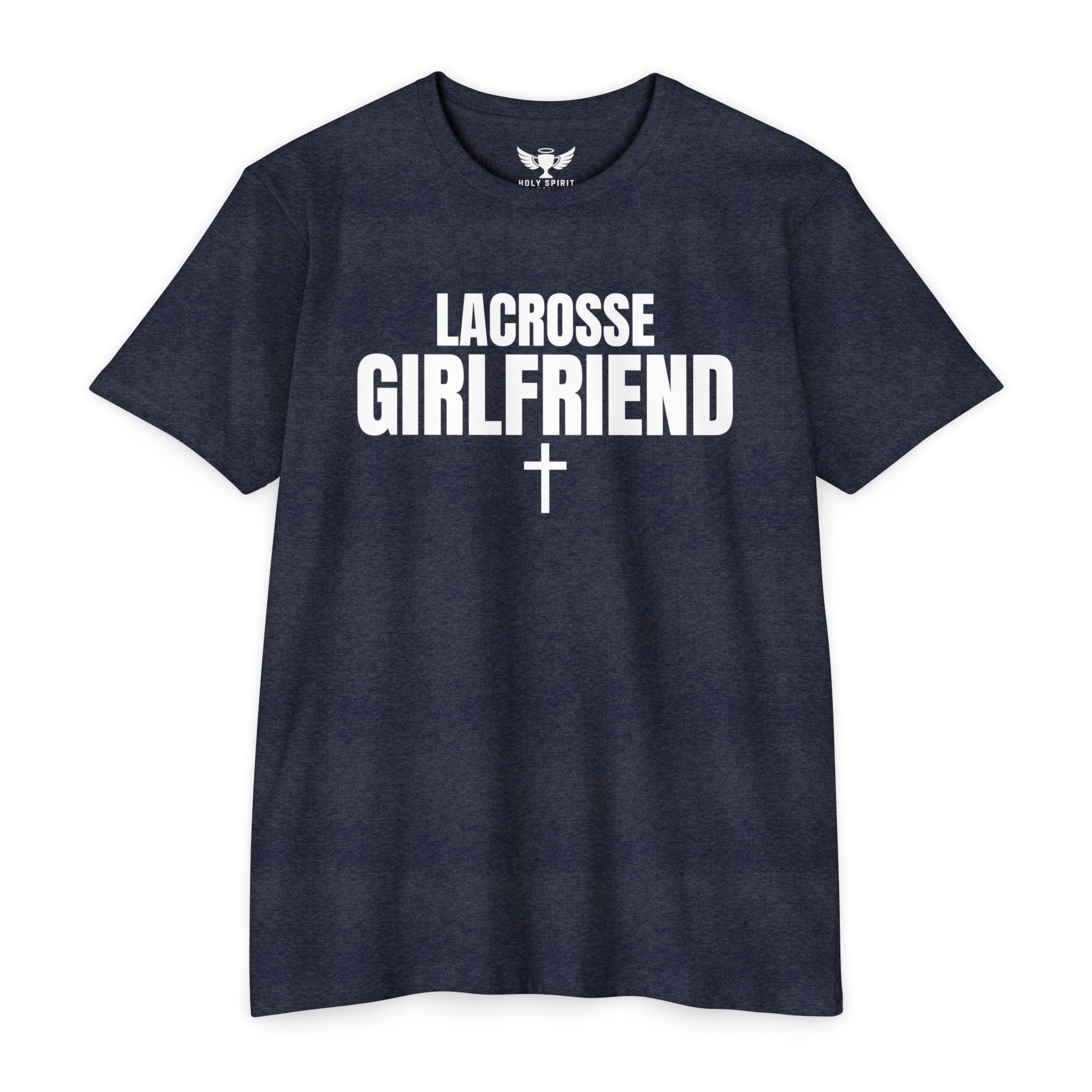 Lacrosse Girlfriend T-Shirt — Custom Name & Number Sports Tee