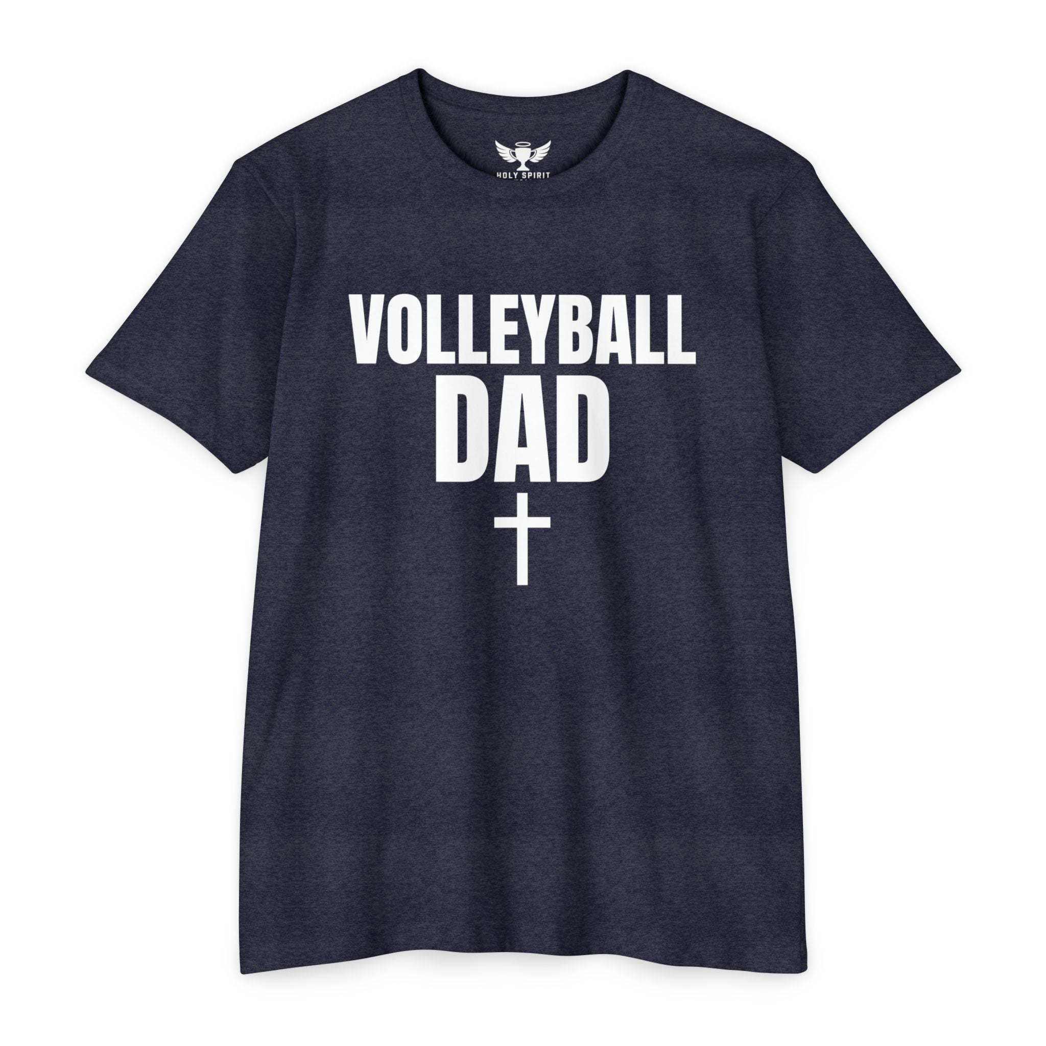 Volleyball Dad T-Shirt — Custom Name & Number Sports Tee