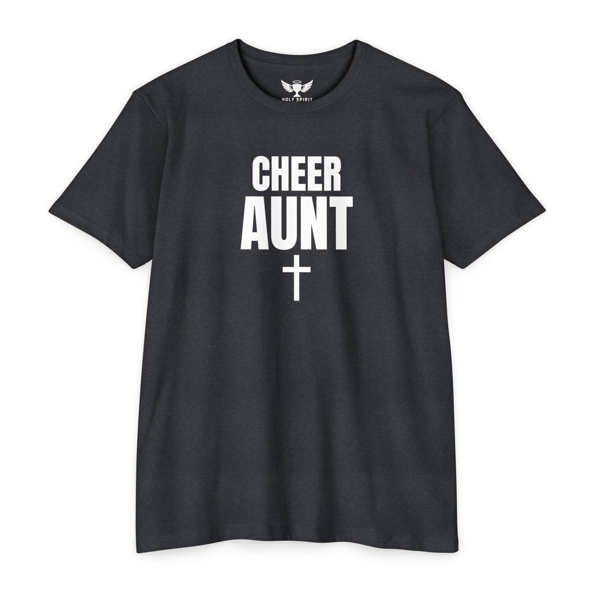Cheer Aunt T-Shirt — Personalized Back Name & Number