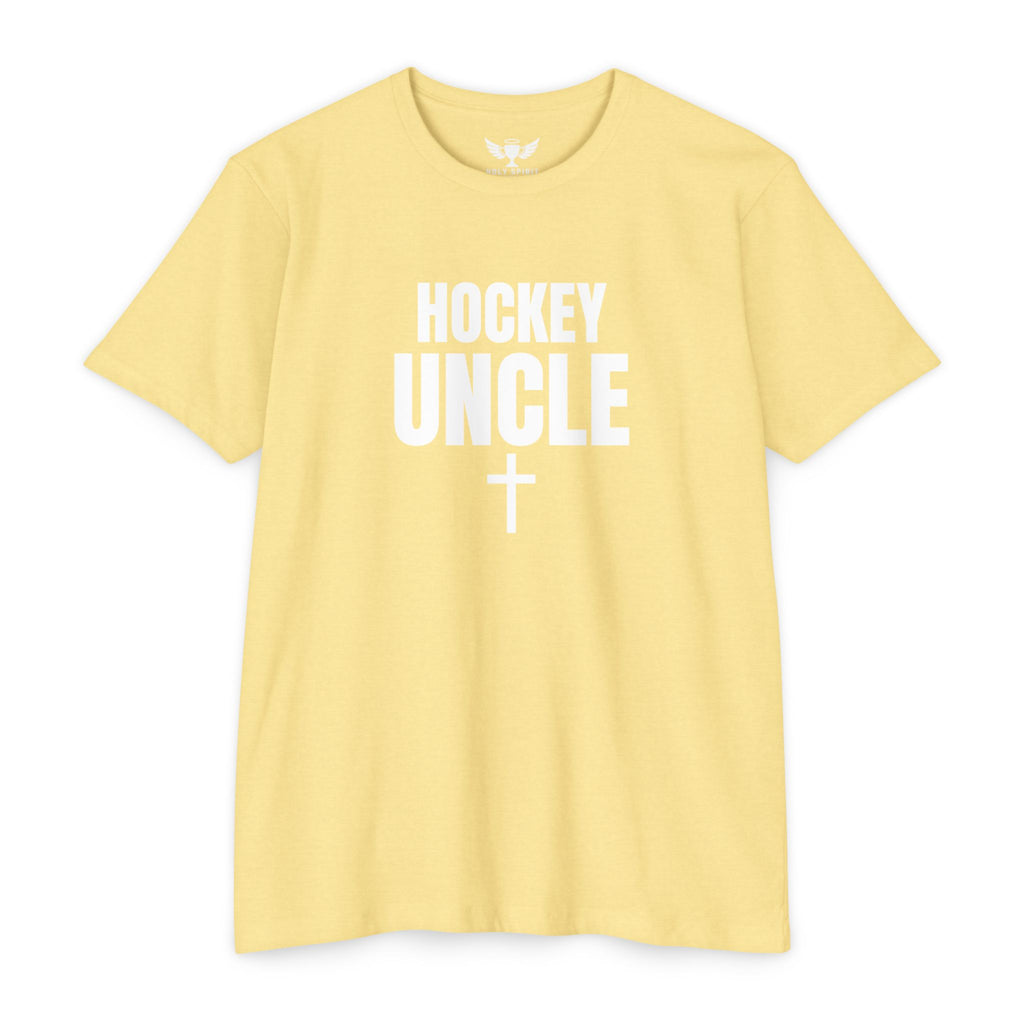 Hockey Uncle T-Shirt — Custom Back Name & Number Sports Tee