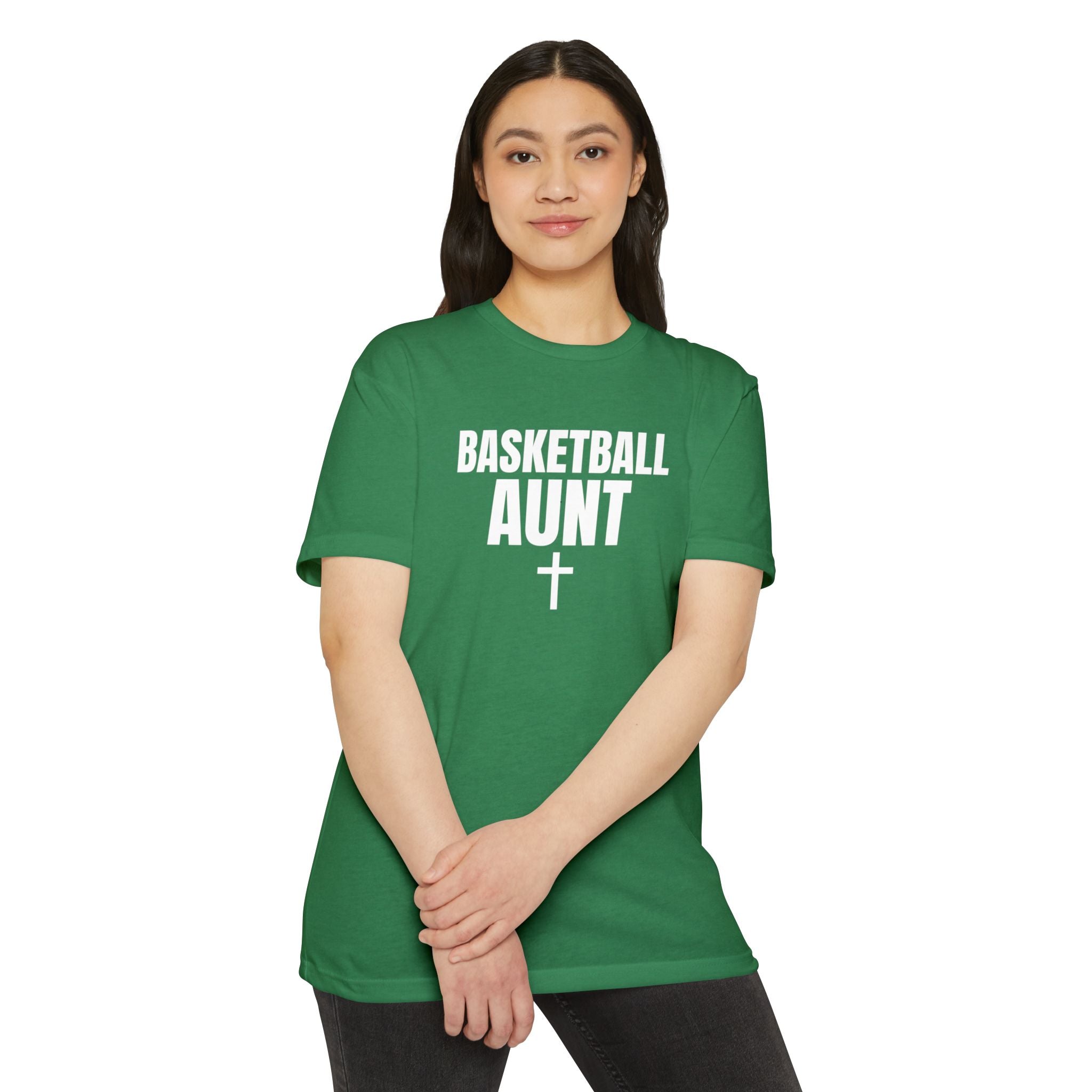 Basketball Aunt T-Shirt — Custom Back Name & Number
