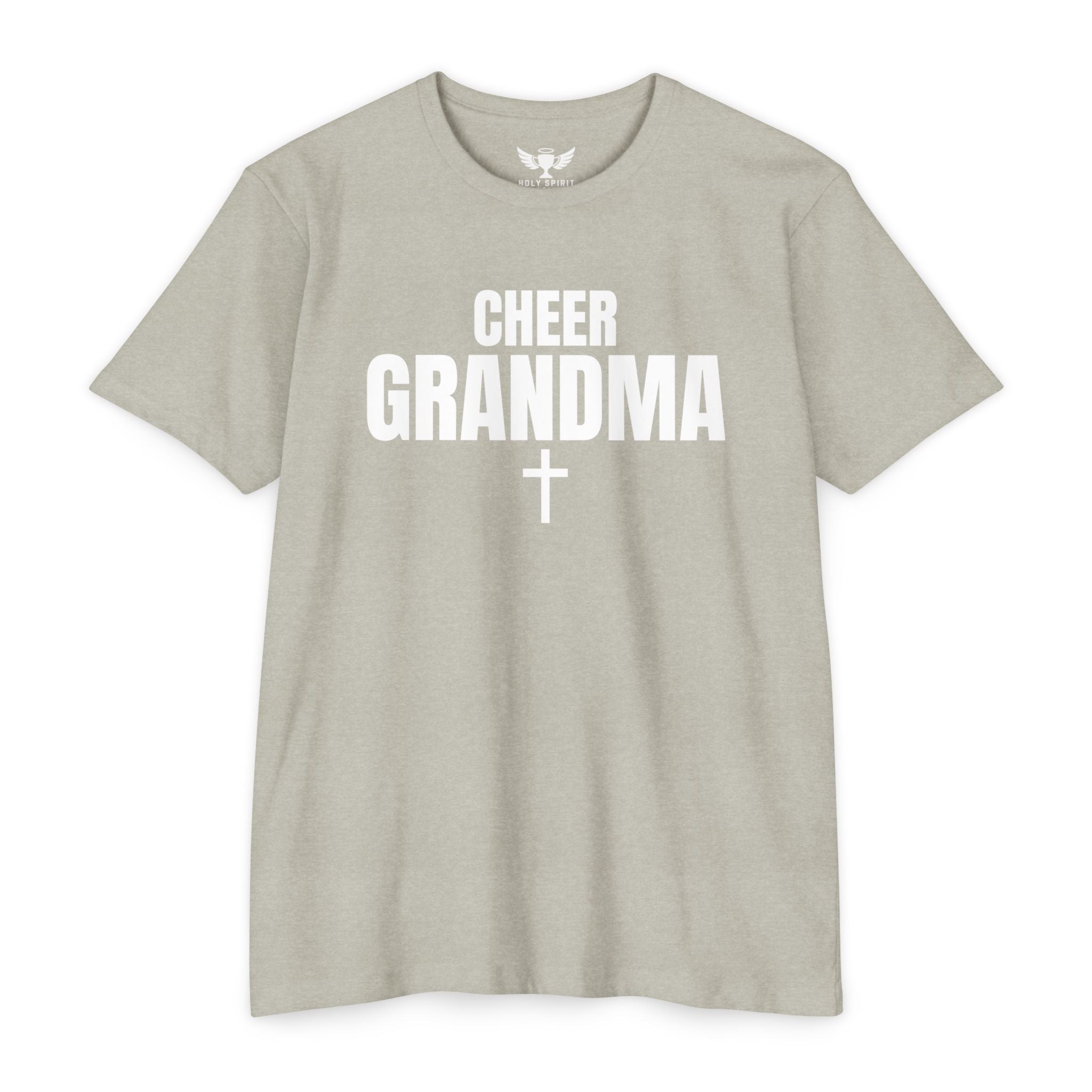 Cheer Grandma Jersey T‑Shirt — Custom Name & Number Family Spirit Tee