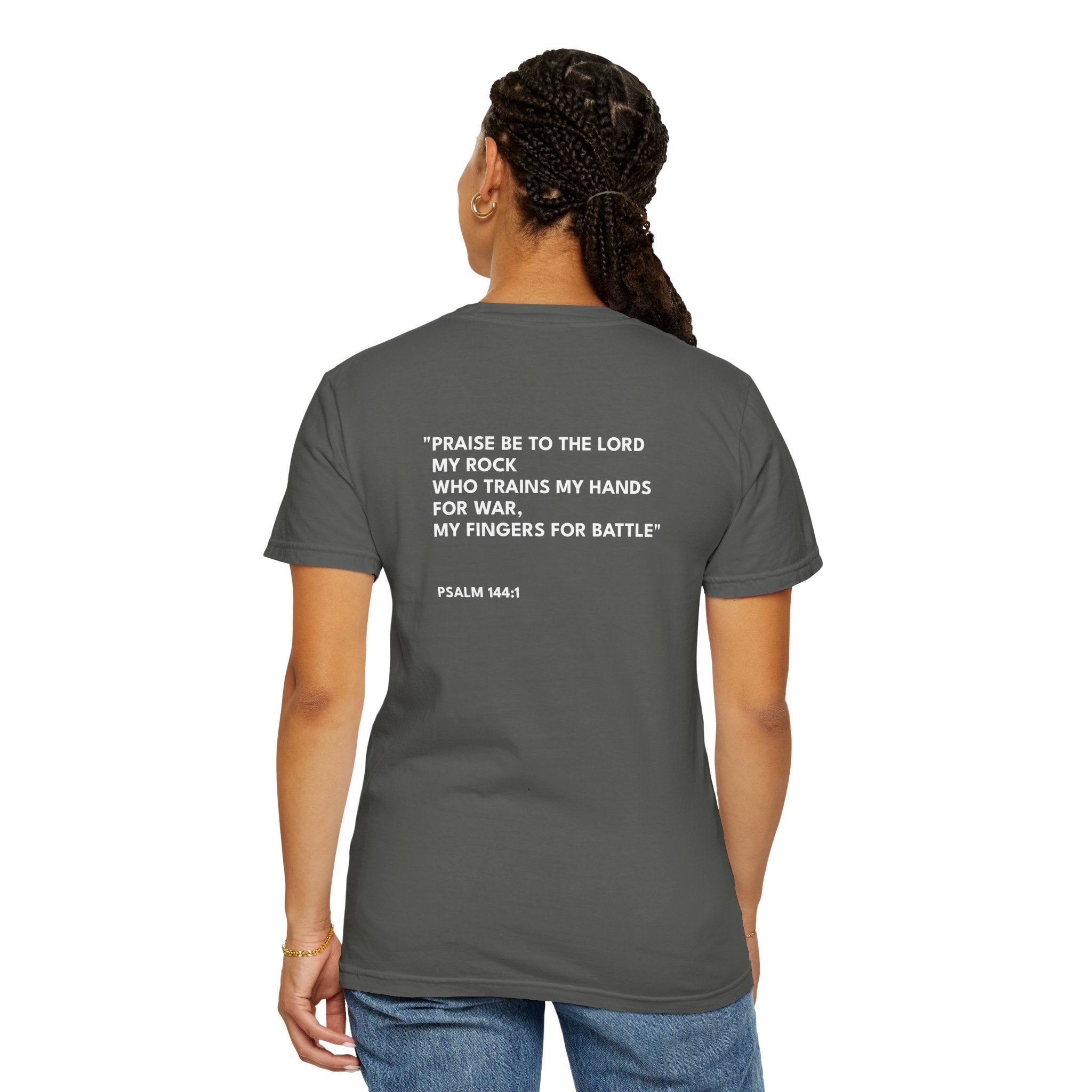 Psalm 144:1 Unisex Logo Casual T-Shirt