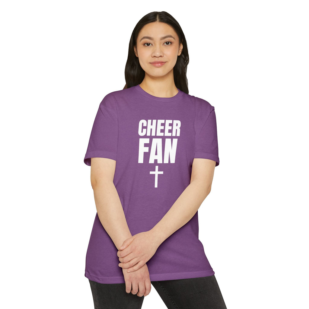 Cheer Fan T-Shirt — Personalized Back Name & Number