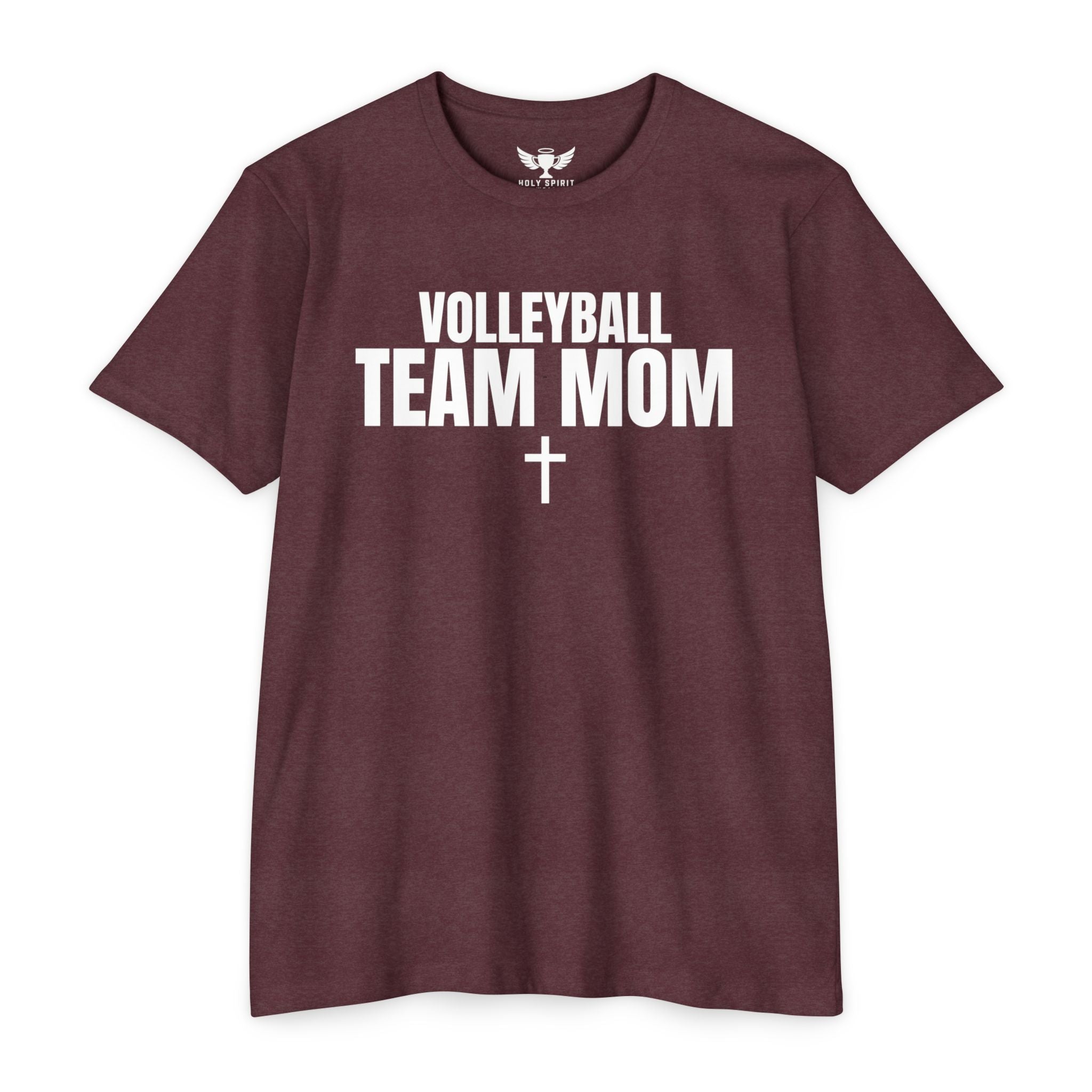 Volleyball Team Mom T-Shirt — Custom Name & Number Sports Tee