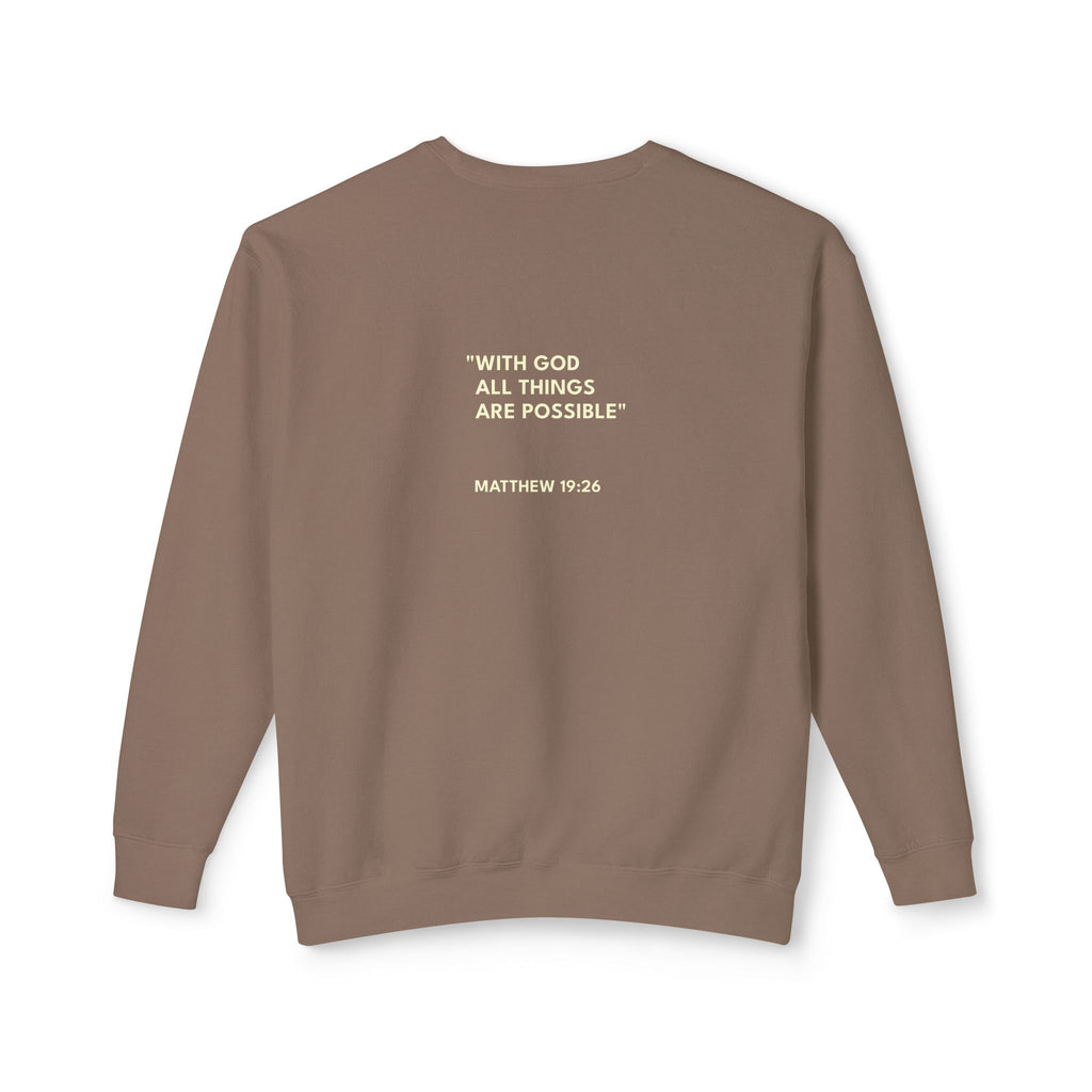 Matthew 19:26 Logo Crewneck Sweatshirt