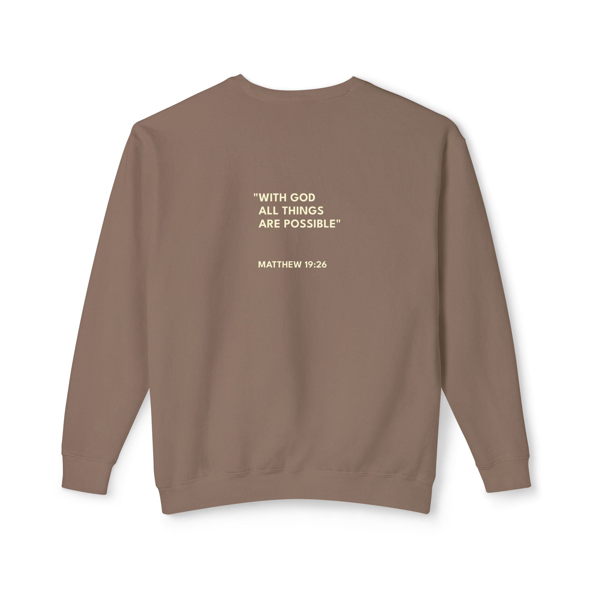 Matthew 19:26 Logo Crewneck Sweatshirt