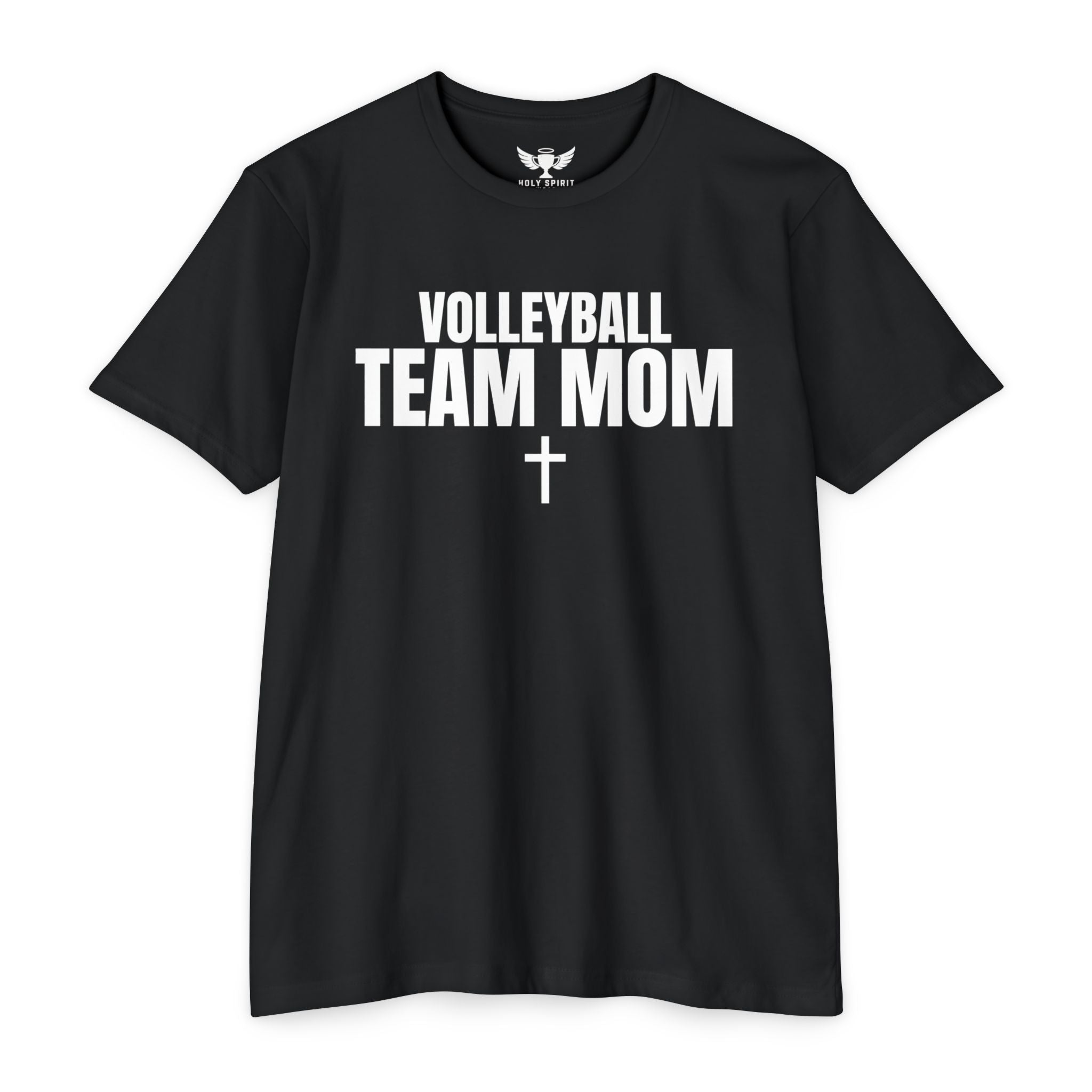 Volleyball Team Mom T-Shirt — Custom Name & Number Sports Tee
