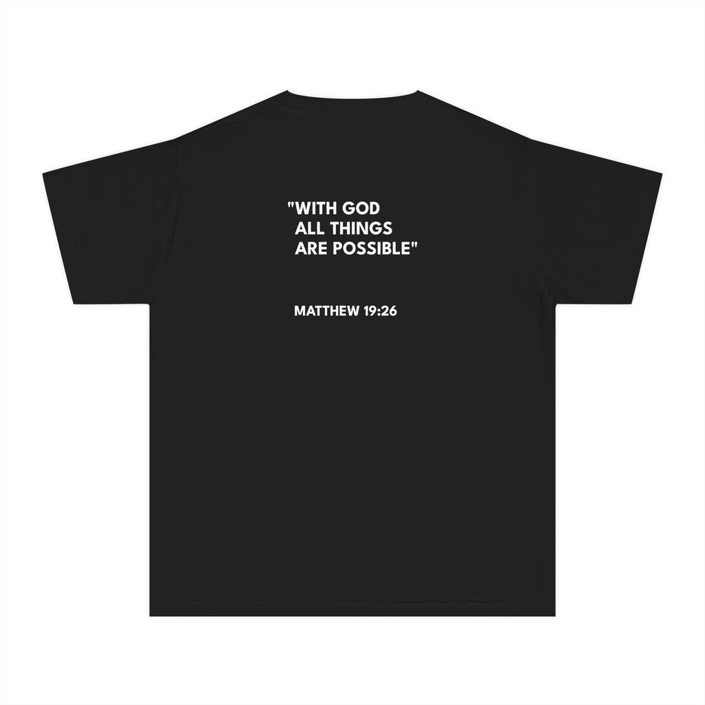 Matthew 19:26 Logo Youth Tee