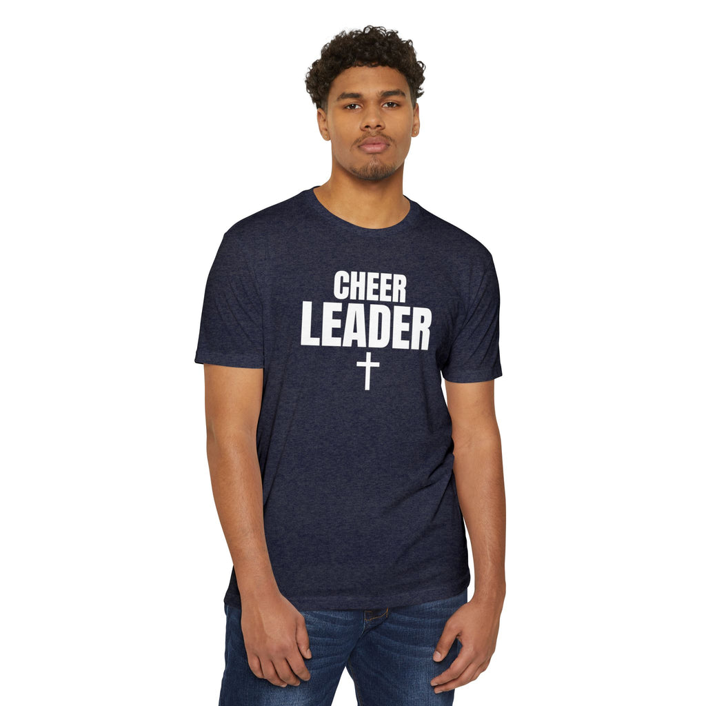 Cheer Leader T-Shirt with Cross — Personalized Back Name & Number