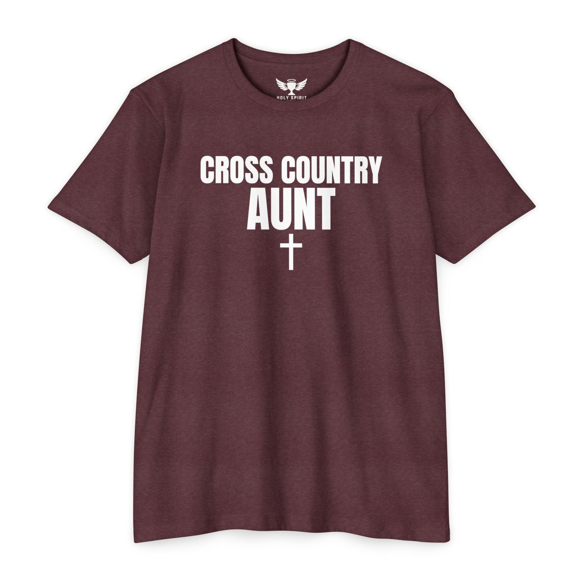 Cross Country Aunt T-Shirt — Custom Name & Number Sports Tee