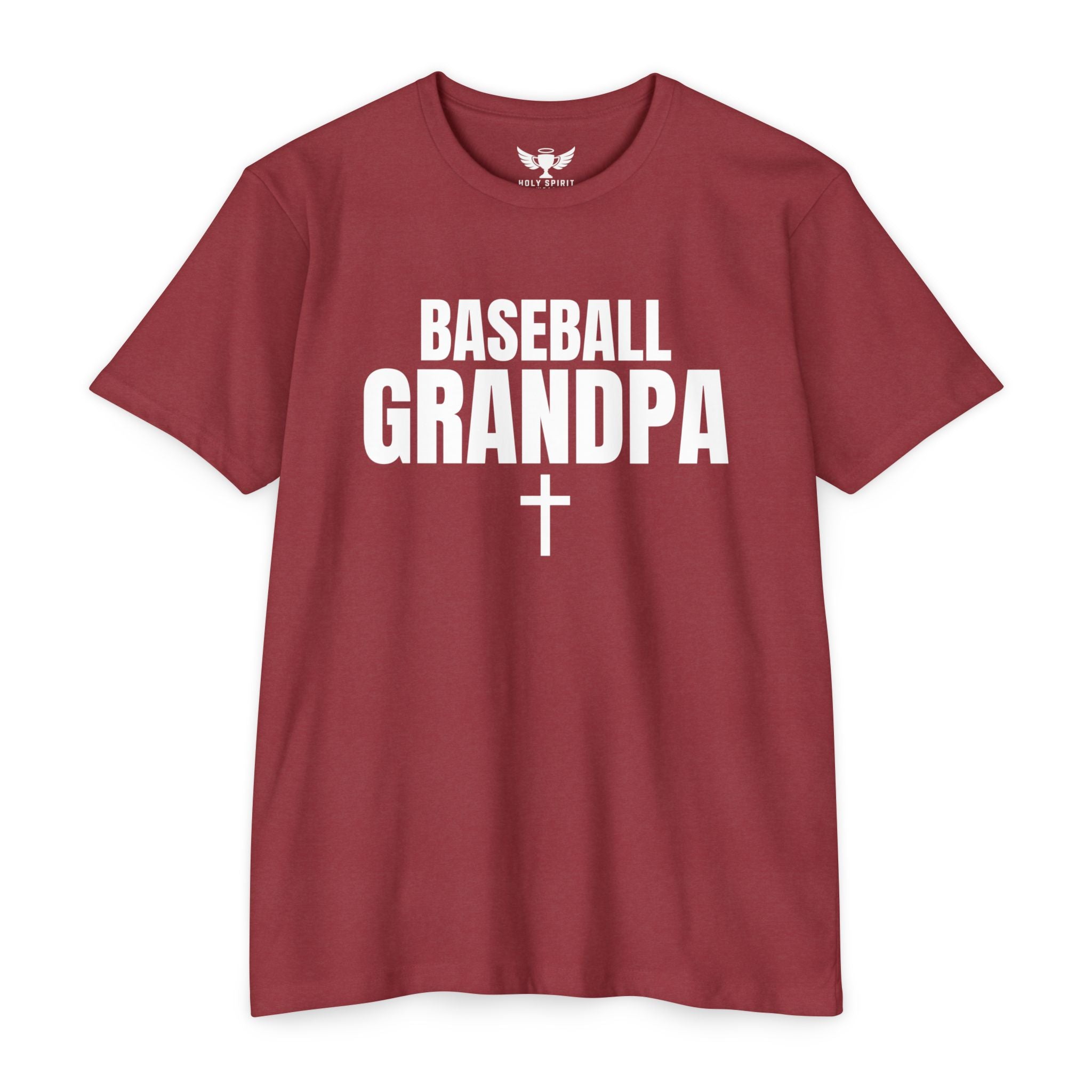 Baseball Grandpa T-Shirt — Custom Back Name & Number