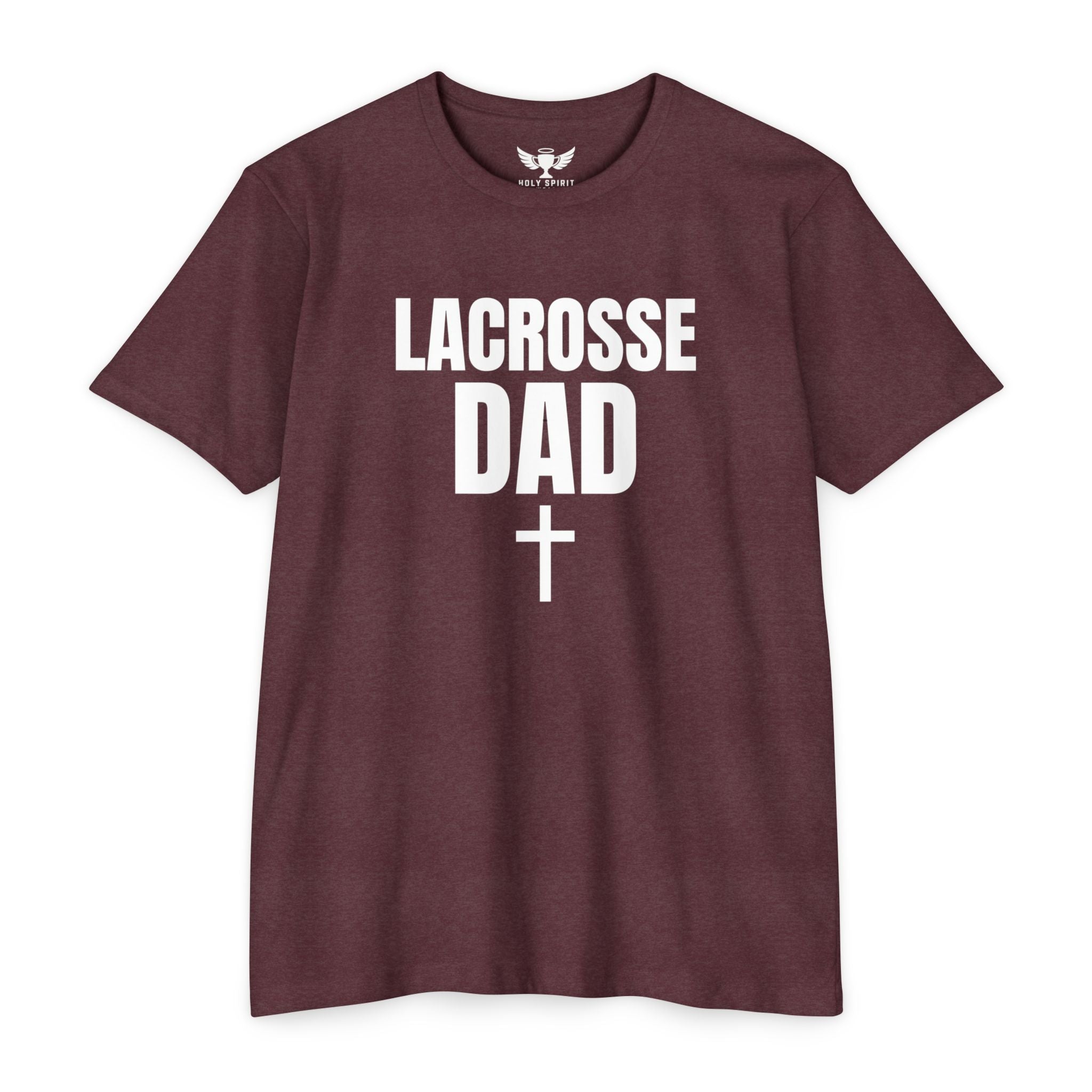 Lacrosse Dad T-Shirt — Custom Name & Number Sports Tee
