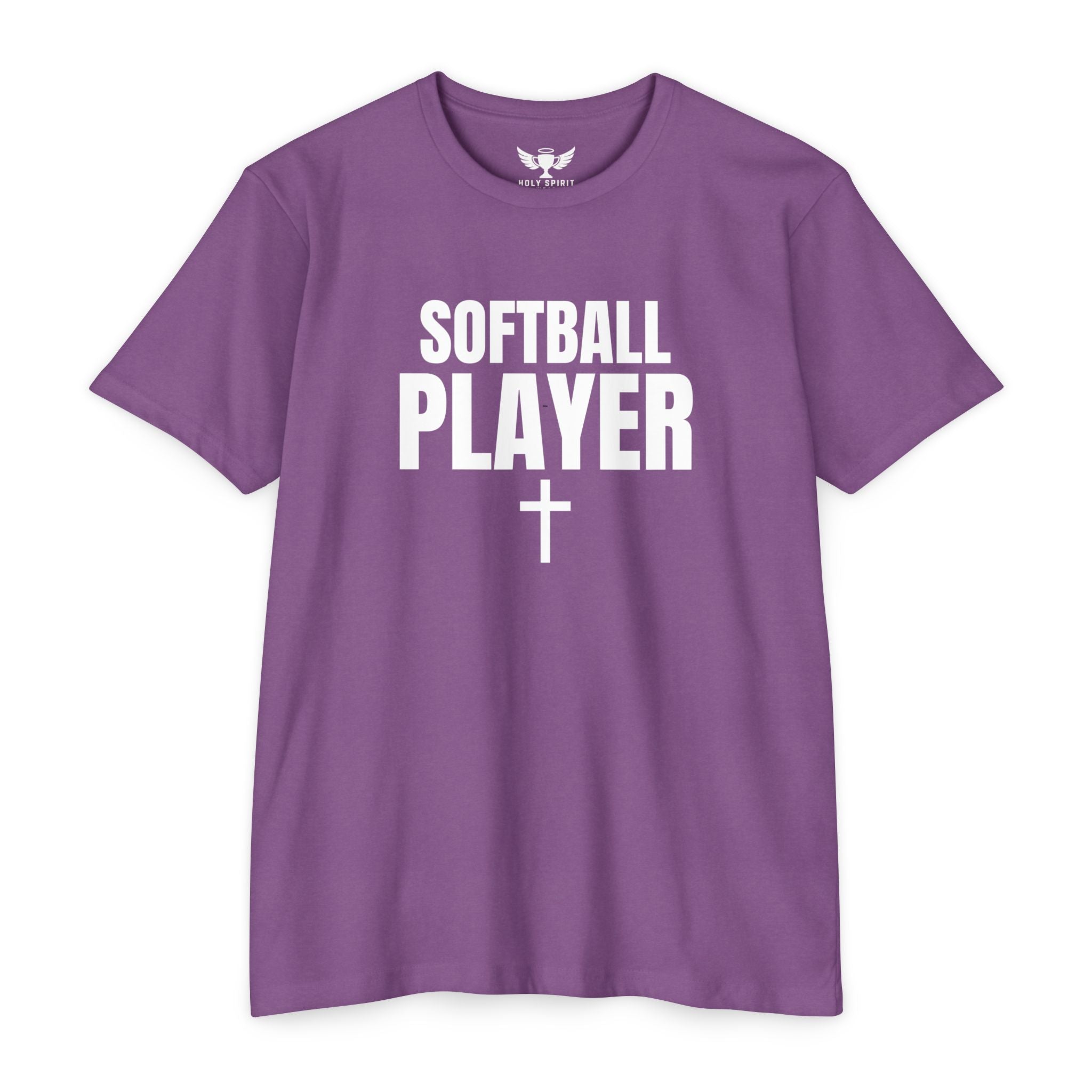 Softball Player T-Shirt — Custom Back Name & Number
