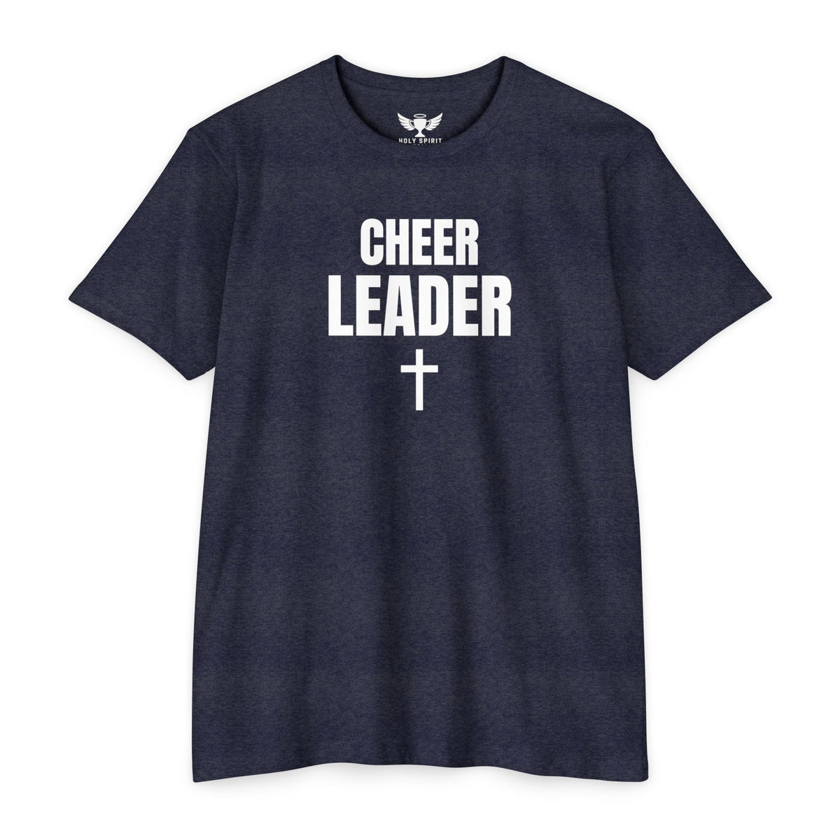 Cheer Leader T-Shirt with Cross — Personalized Back Name & Number