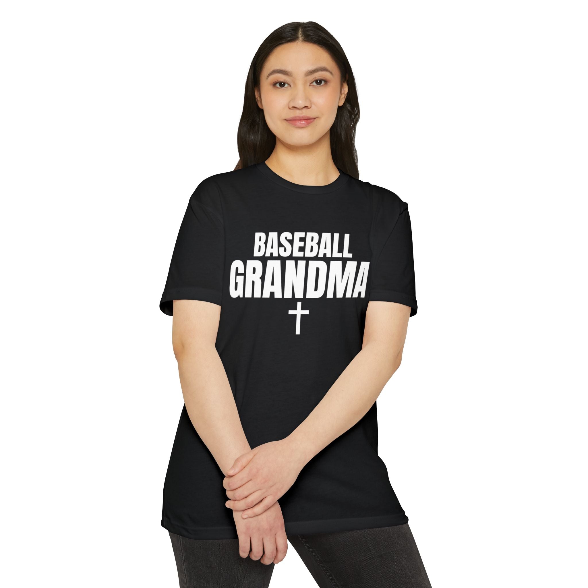 Baseball Grandma T-Shirt — Custom Back Name & Number