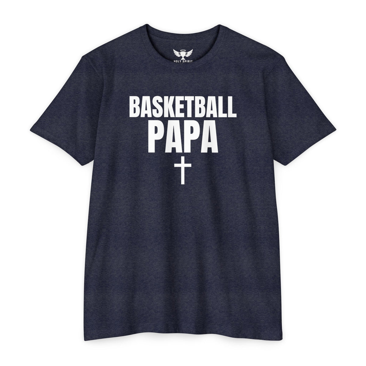 Basketball Papa T-Shirt — Custom Back Name & Number