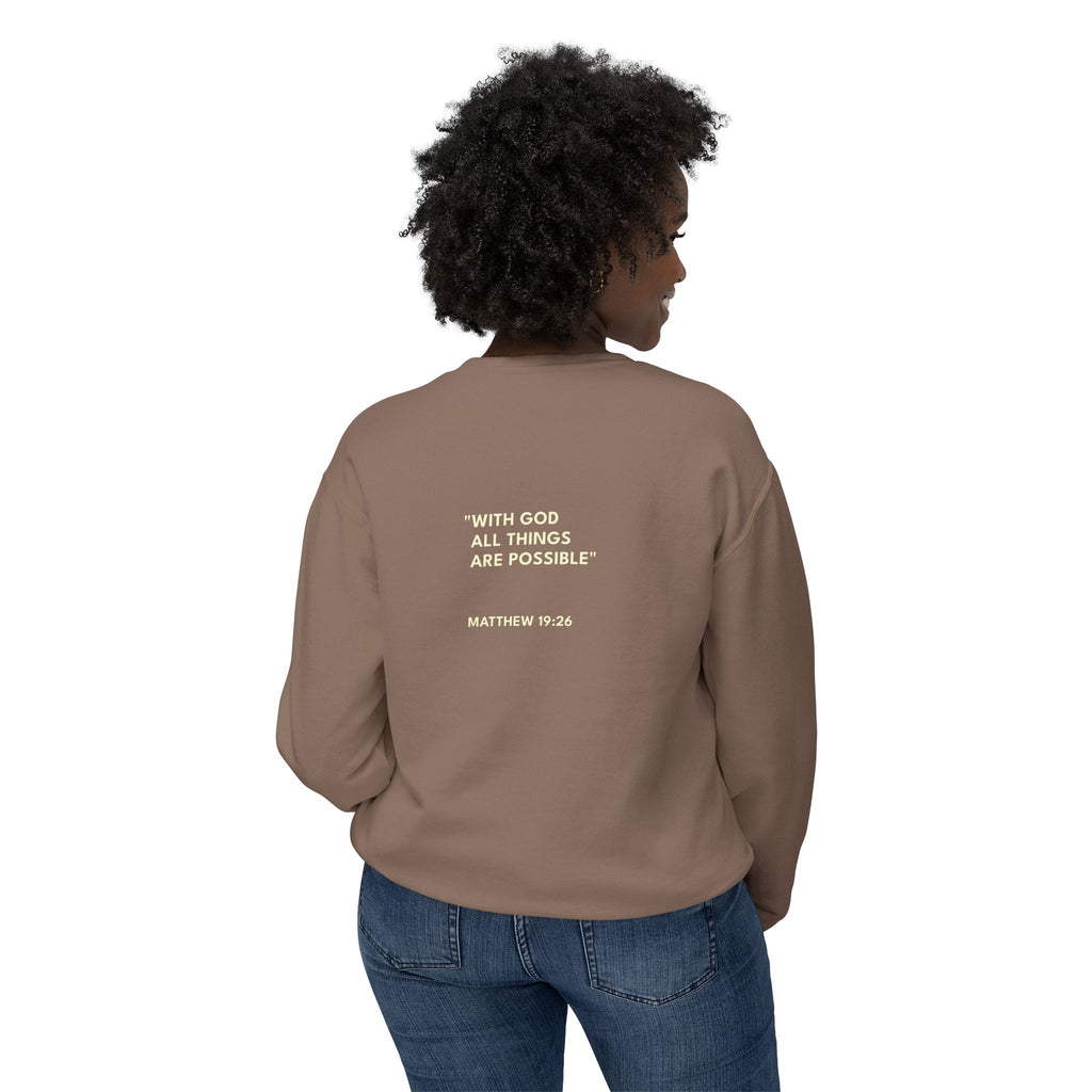 Matthew 19:26 Logo Crewneck Sweatshirt