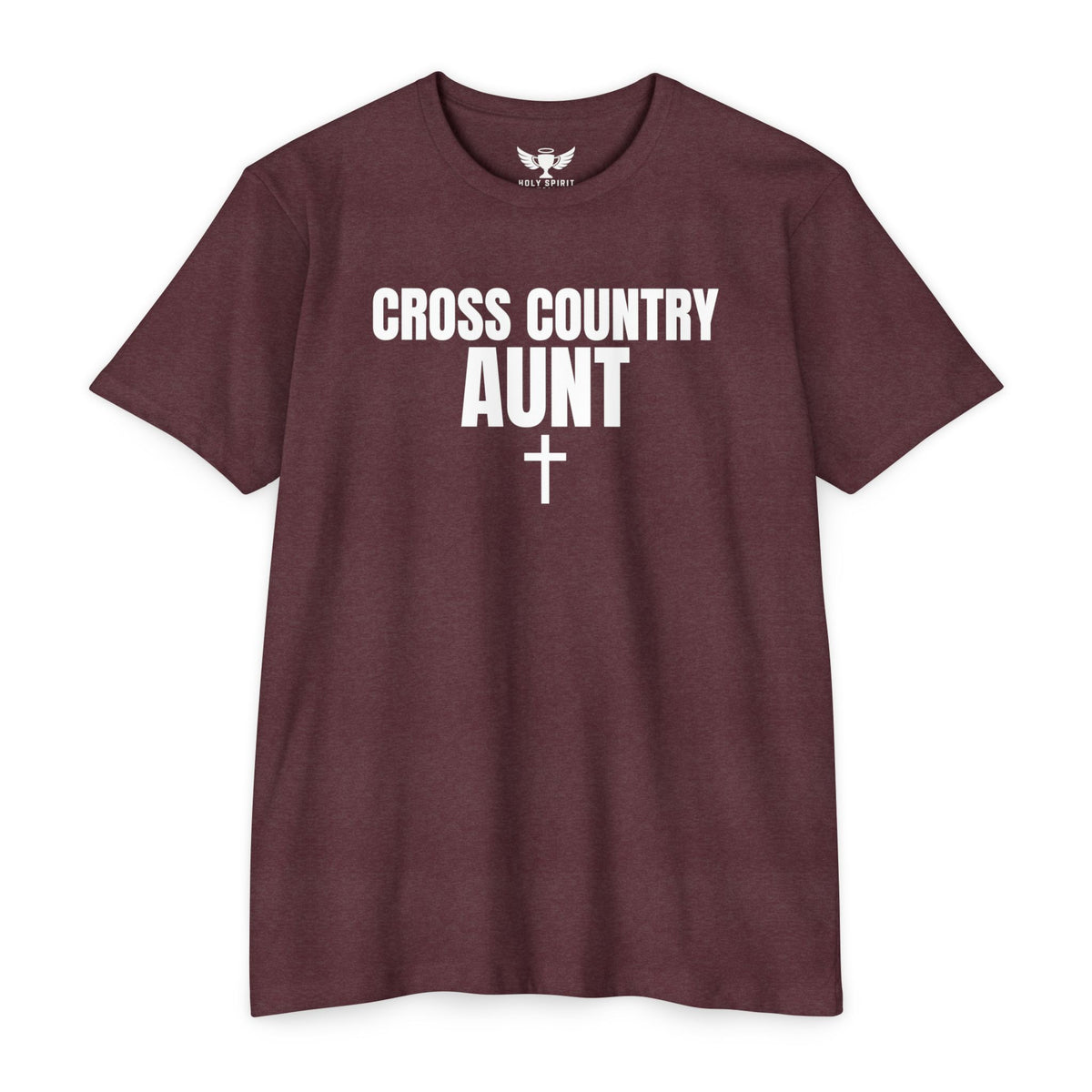 Cross Country Aunt T-Shirt — Custom Name & Number Sports Tee