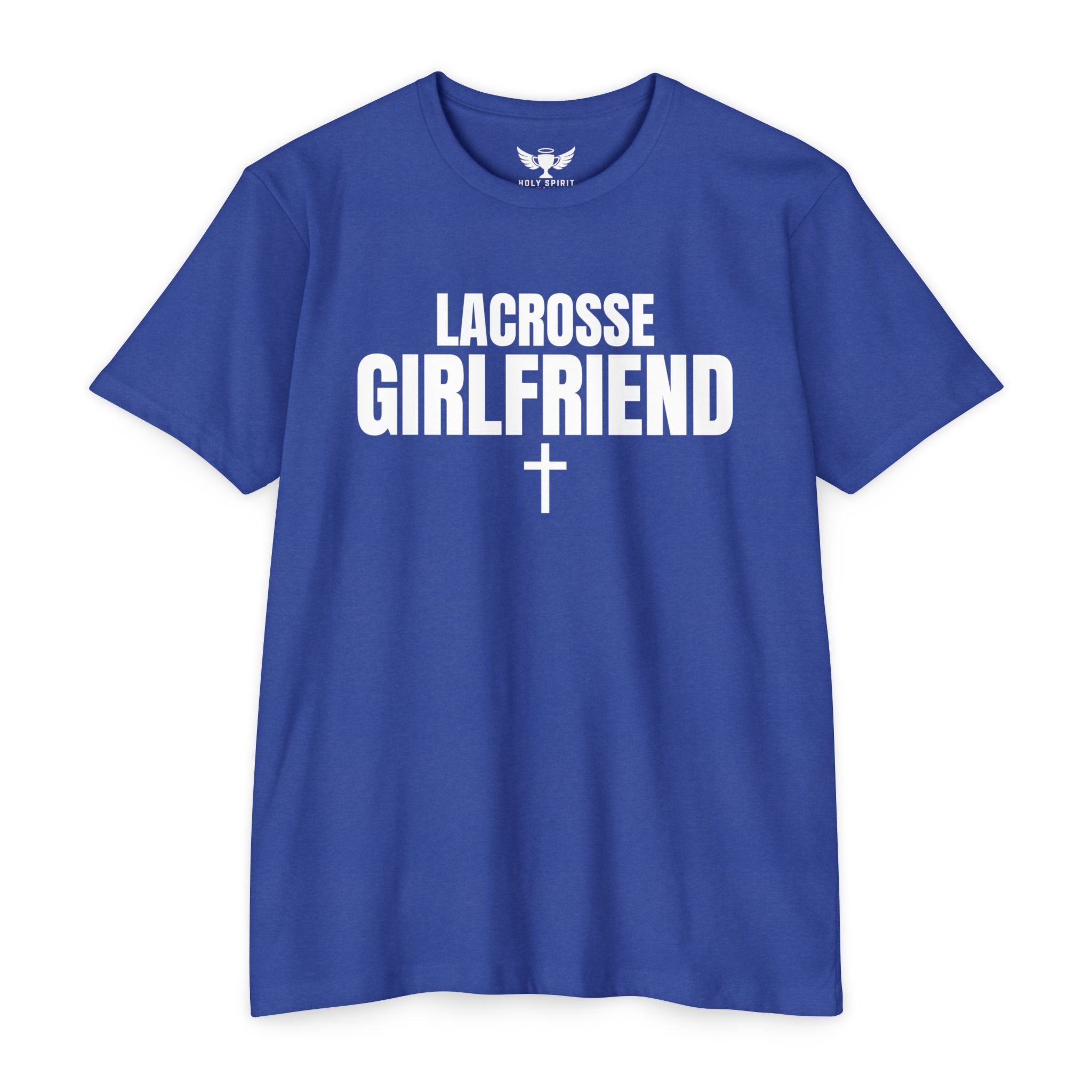 Lacrosse Girlfriend T-Shirt — Custom Name & Number Sports Tee