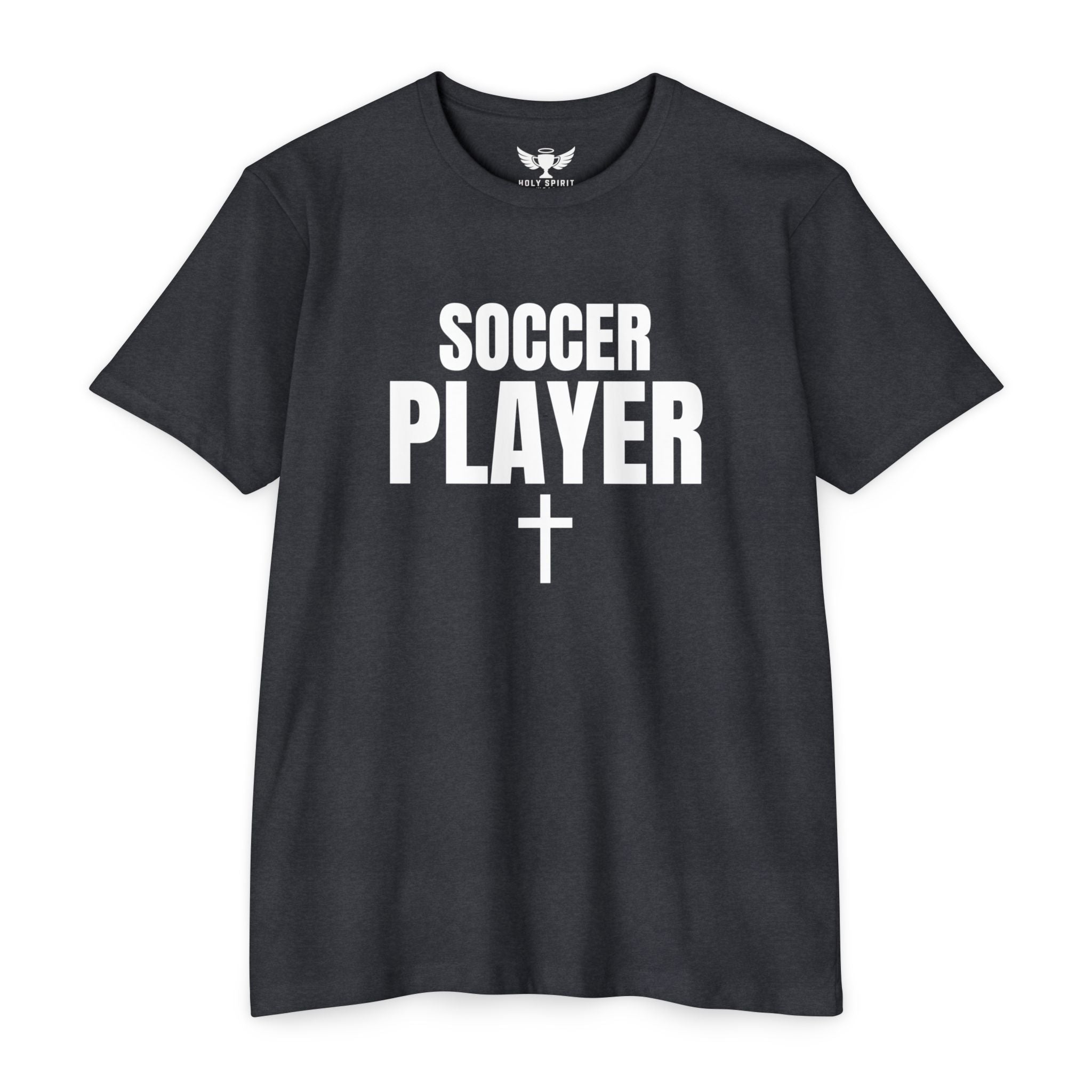 Soccer Player T-Shirt — Custom Name & Number Sports Tee