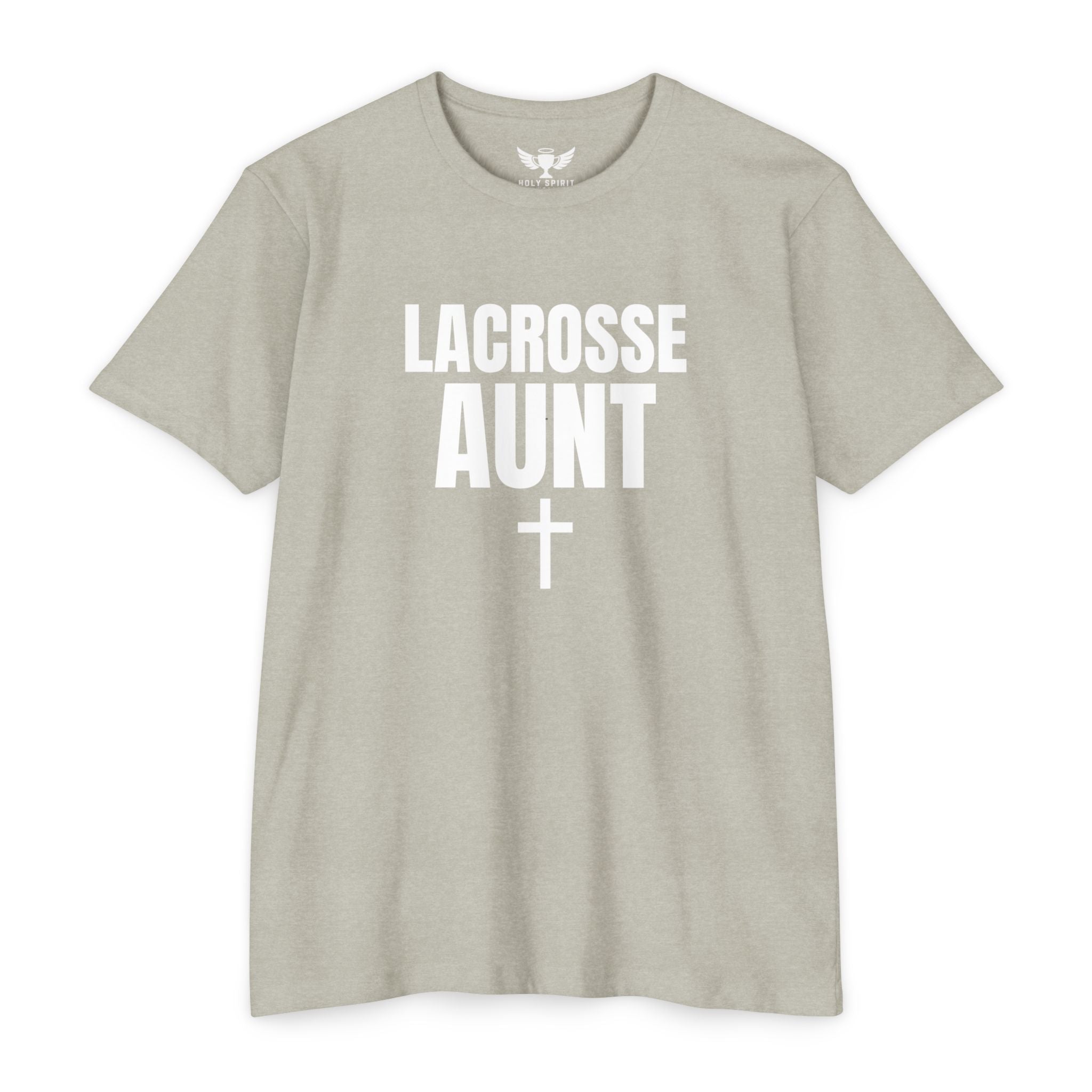 Lacrosse Aunt T-Shirt — Personalized Back Name & Number
