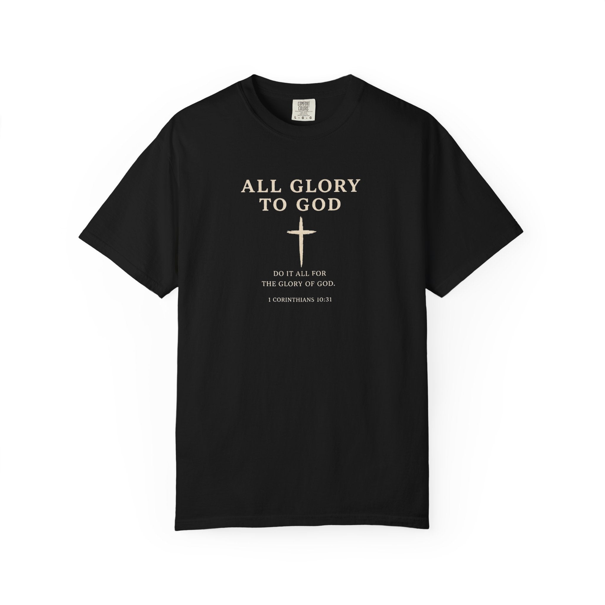 All Glory To God - Blank Back Tee — Faith-Based Athletic T-Shirt