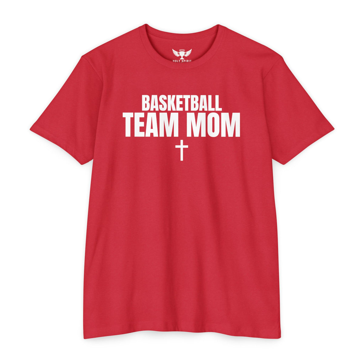 Basketball Team Mom T-Shirt — Custom Back Name & Number