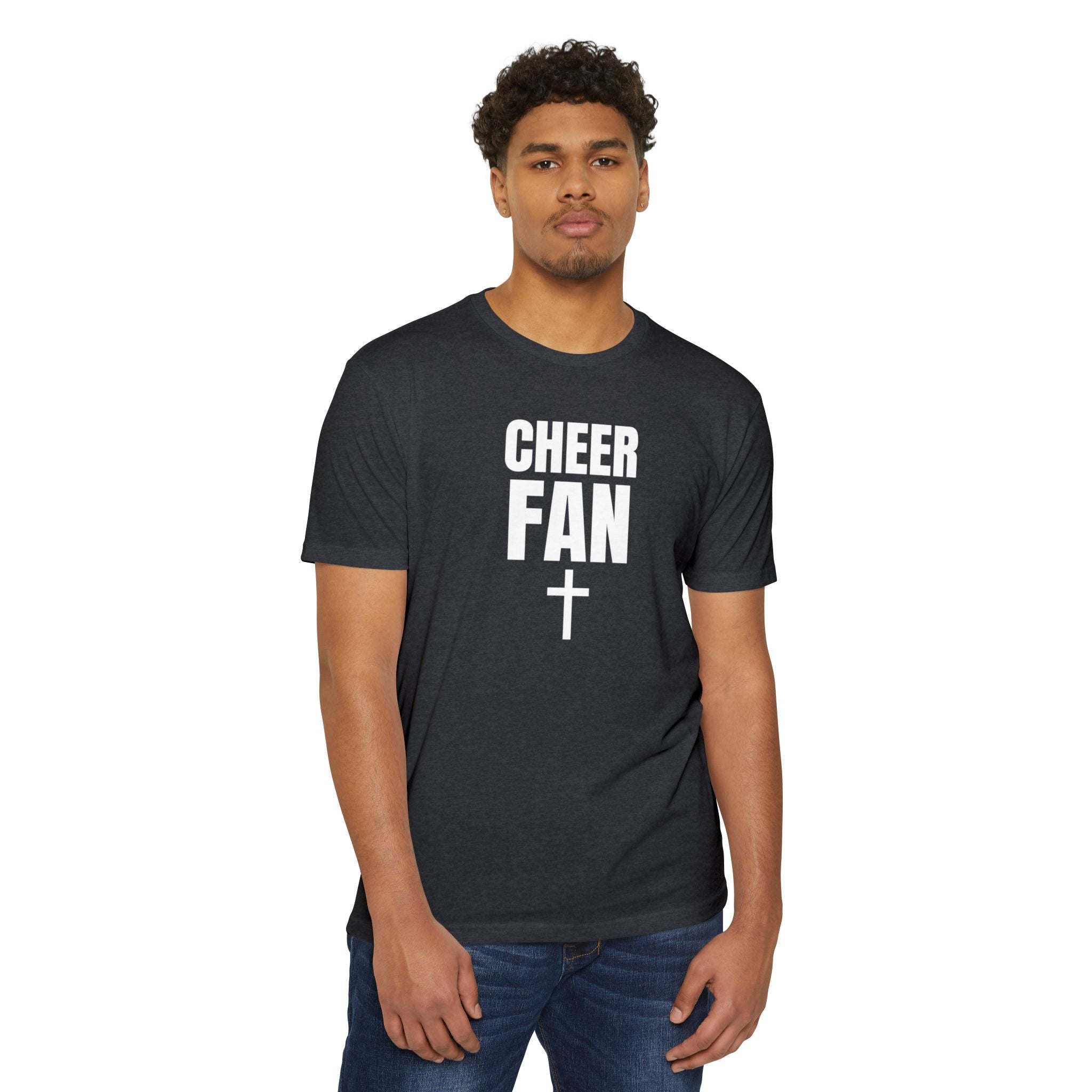 Cheer Fan T-Shirt — Personalized Back Name & Number