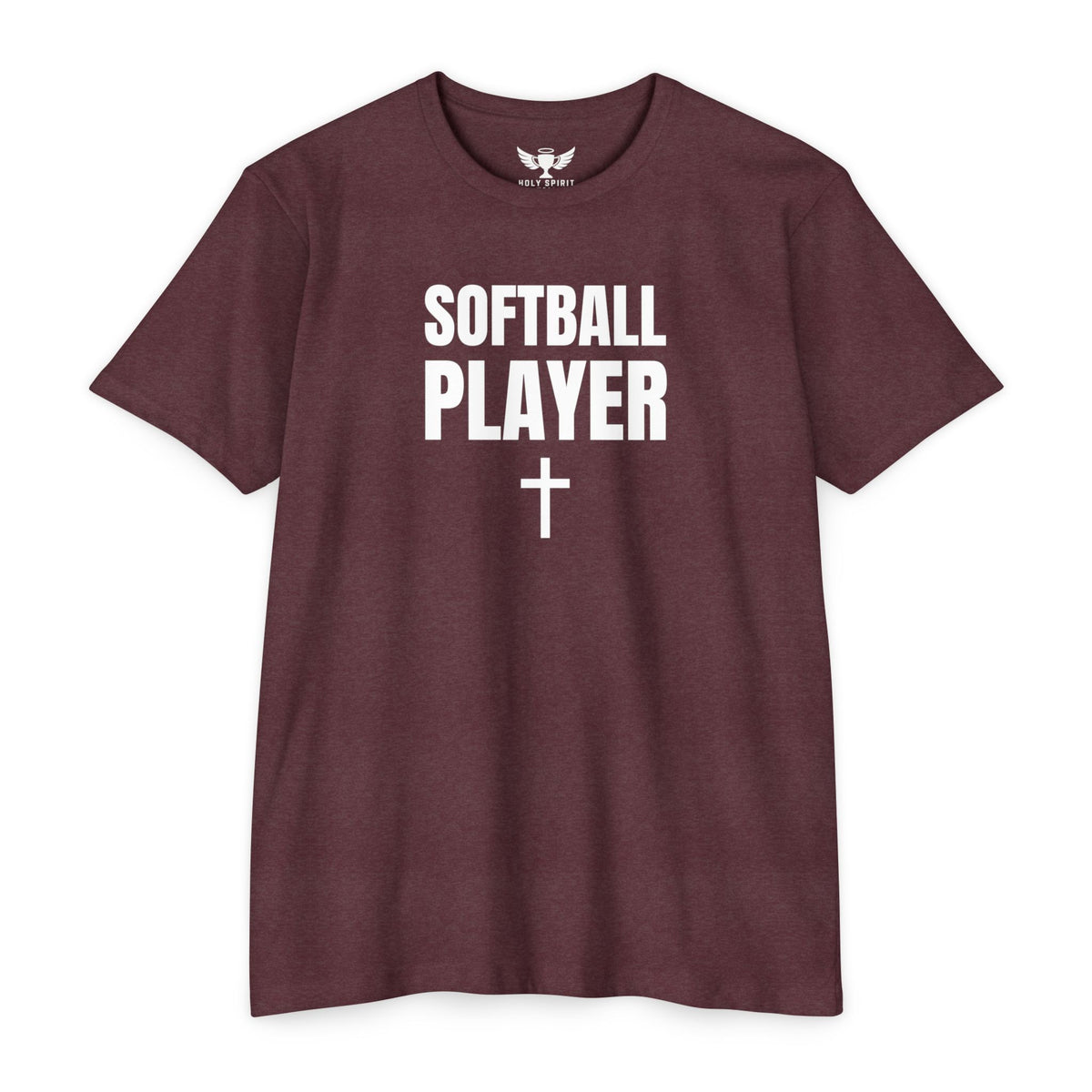 Softball Player T-Shirt — Custom Back Name & Number