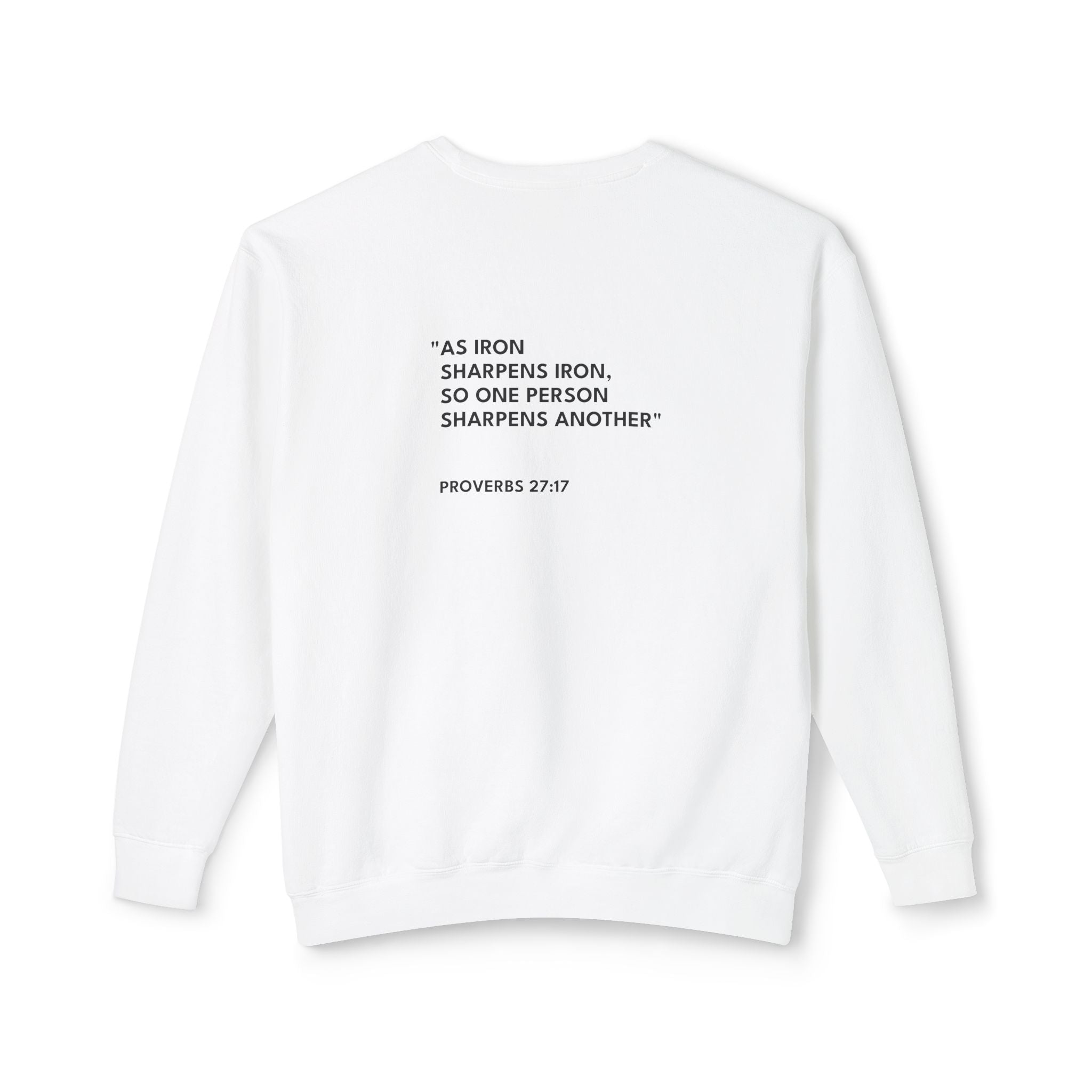 Proverbs 27:17 Logo Crewneck Sweatshirt