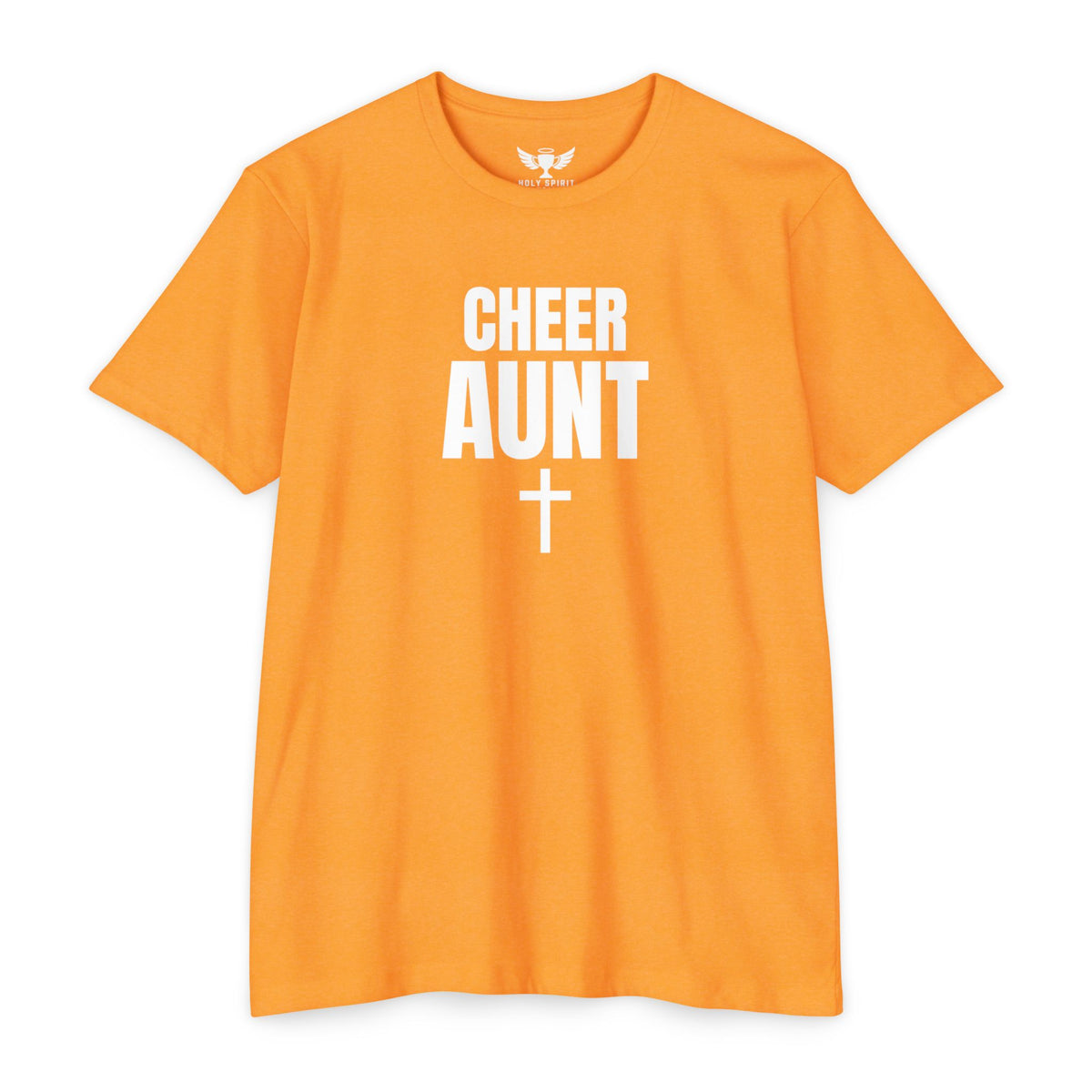 Cheer Aunt T-Shirt — Personalized Back Name & Number
