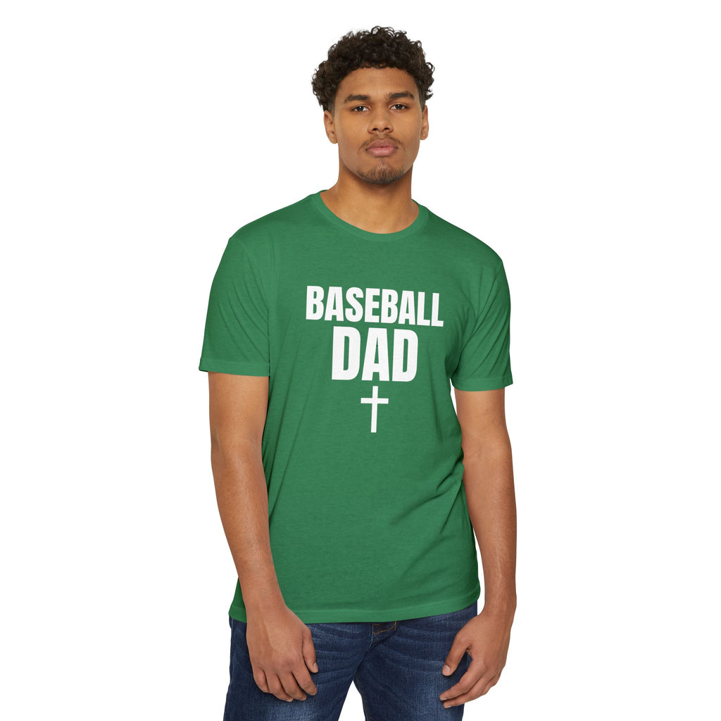 Baseball Dad T-Shirt — Custom Back Name & Number