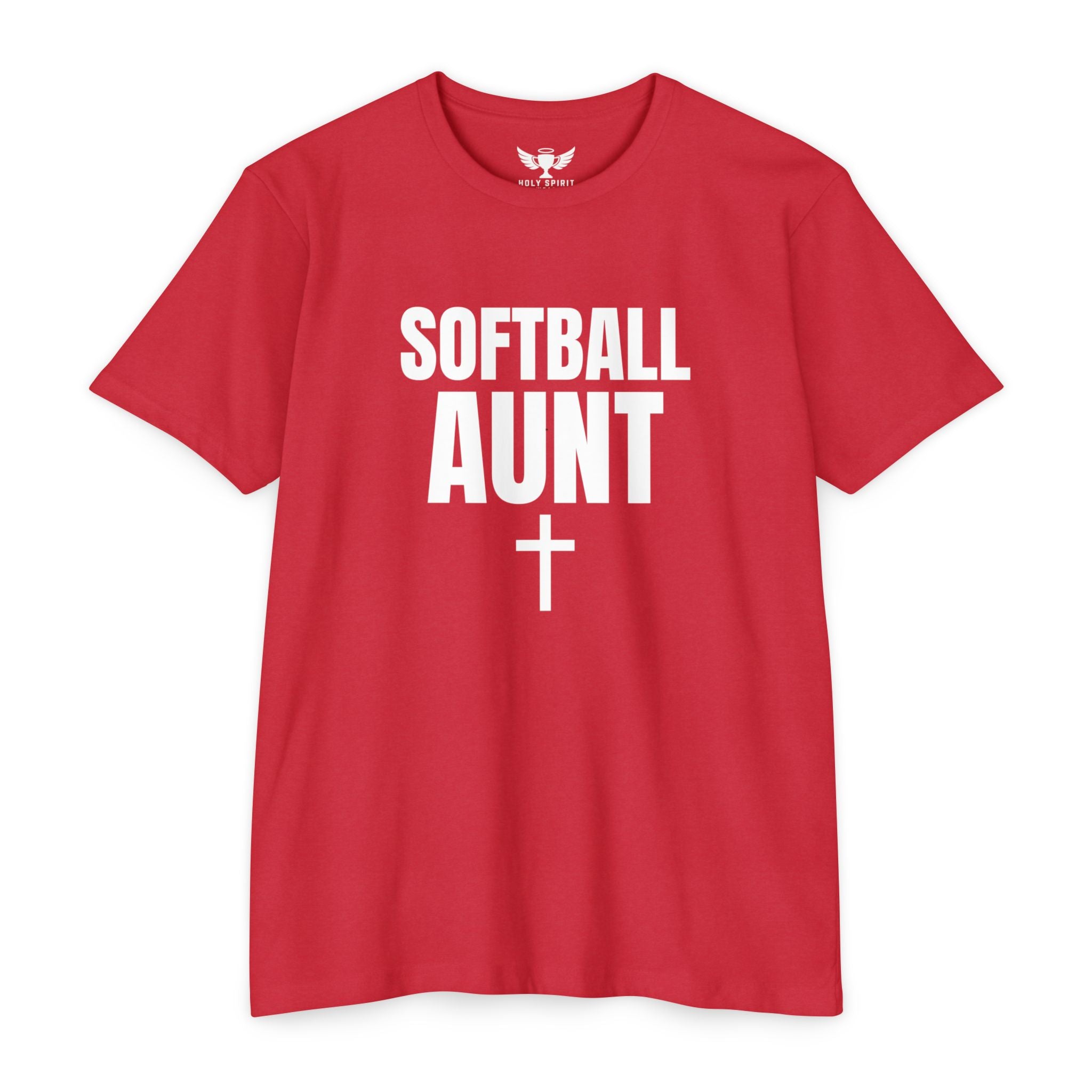 Softball Aunt T-Shirt — Custom Name & Number