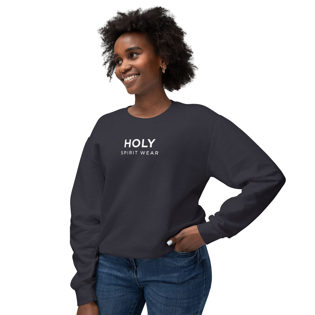 Psalm 144:1 Text Logo Crewneck Sweatshirt