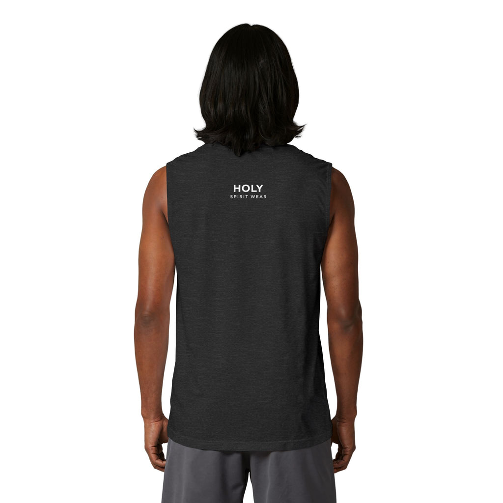 Proverbs 27:17 Unisex Muscle Tank Text Logo
