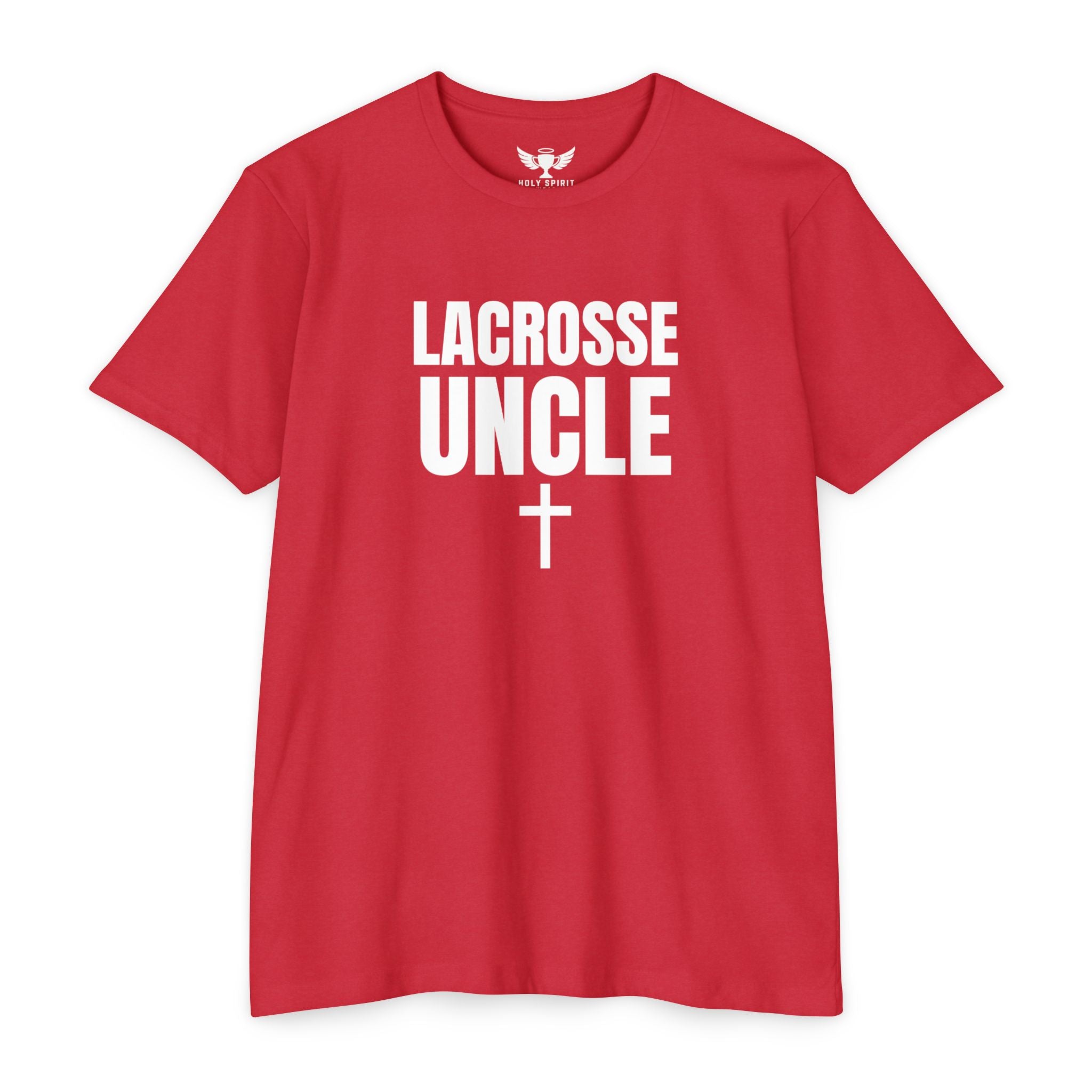 Lacrosse Uncle T-Shirt — Custom Name & Number Sports Tee
